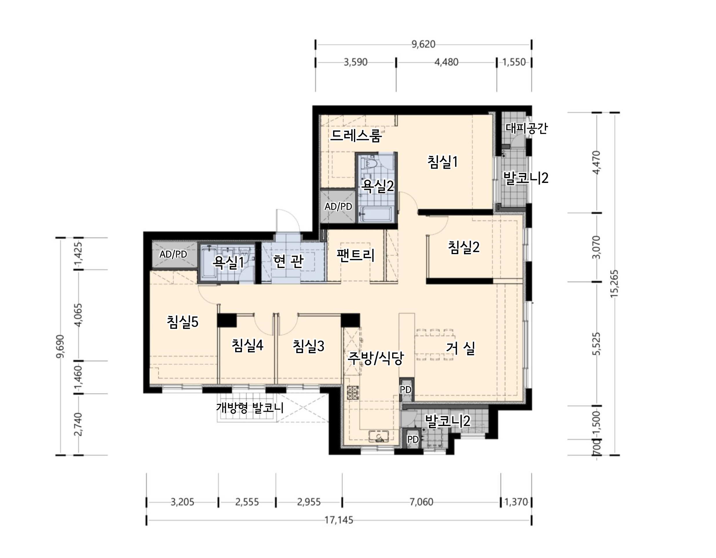 단위세대평면도 이미지