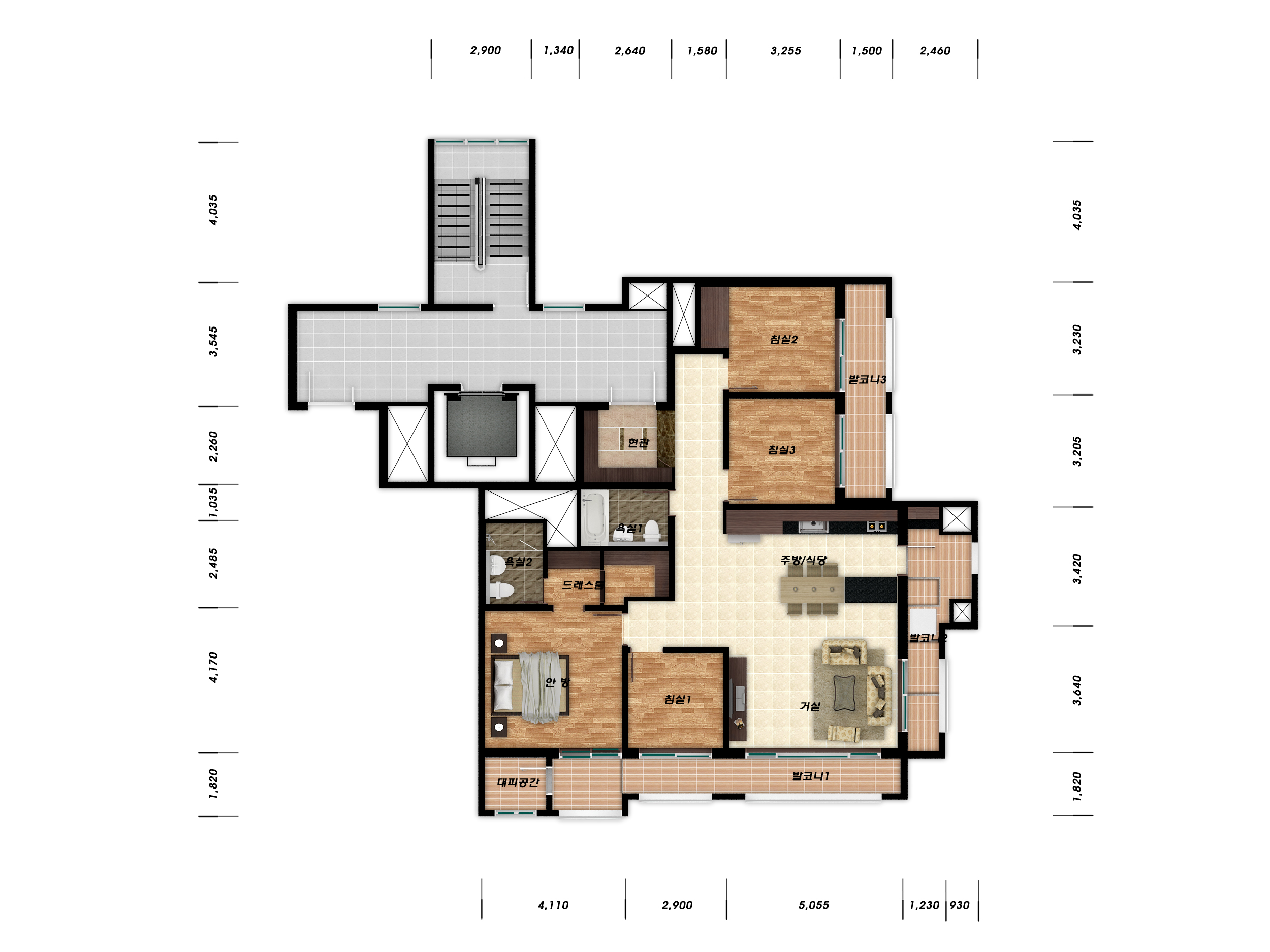 단위세대평면도 이미지
