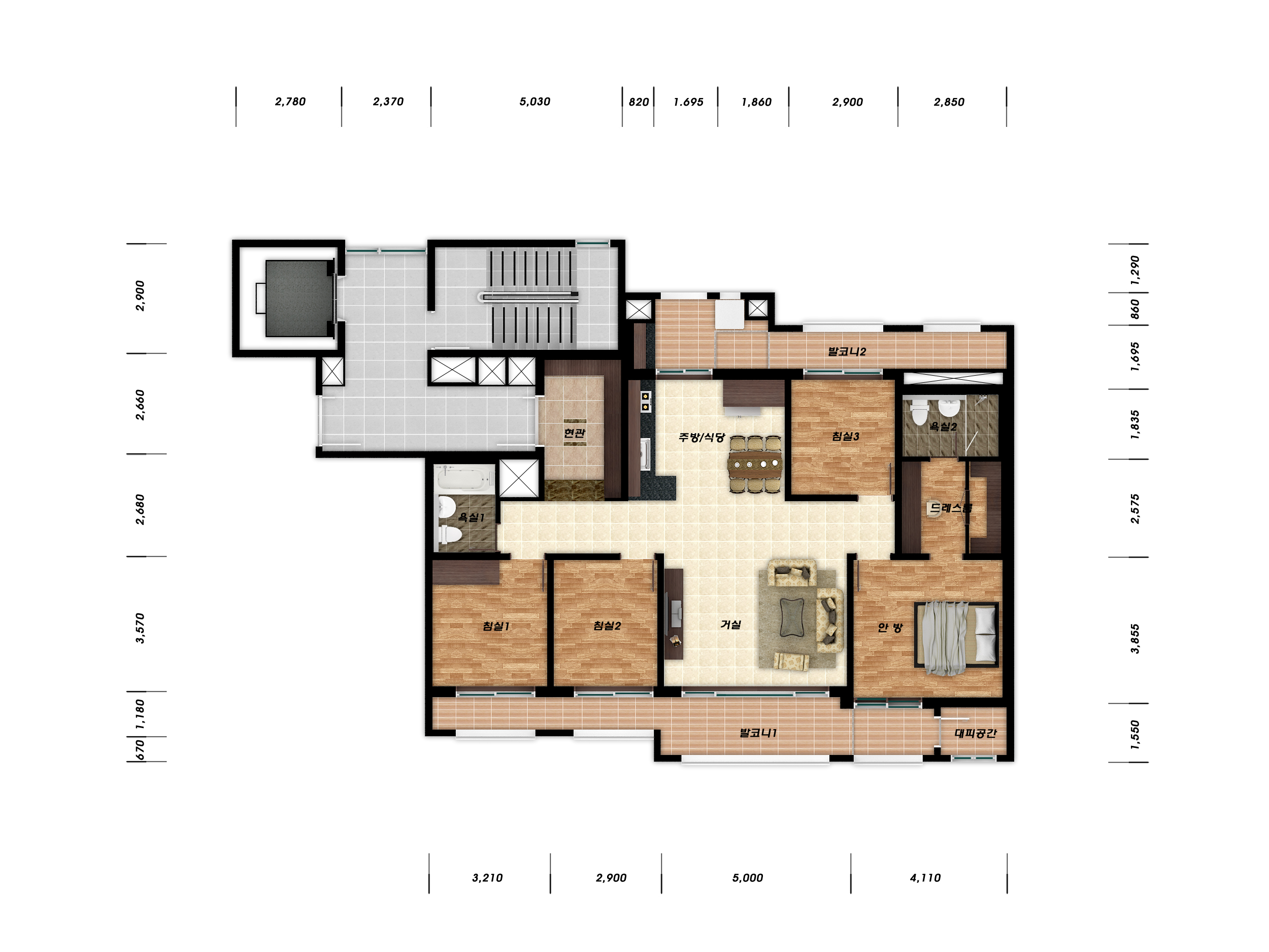 단위세대평면도 이미지