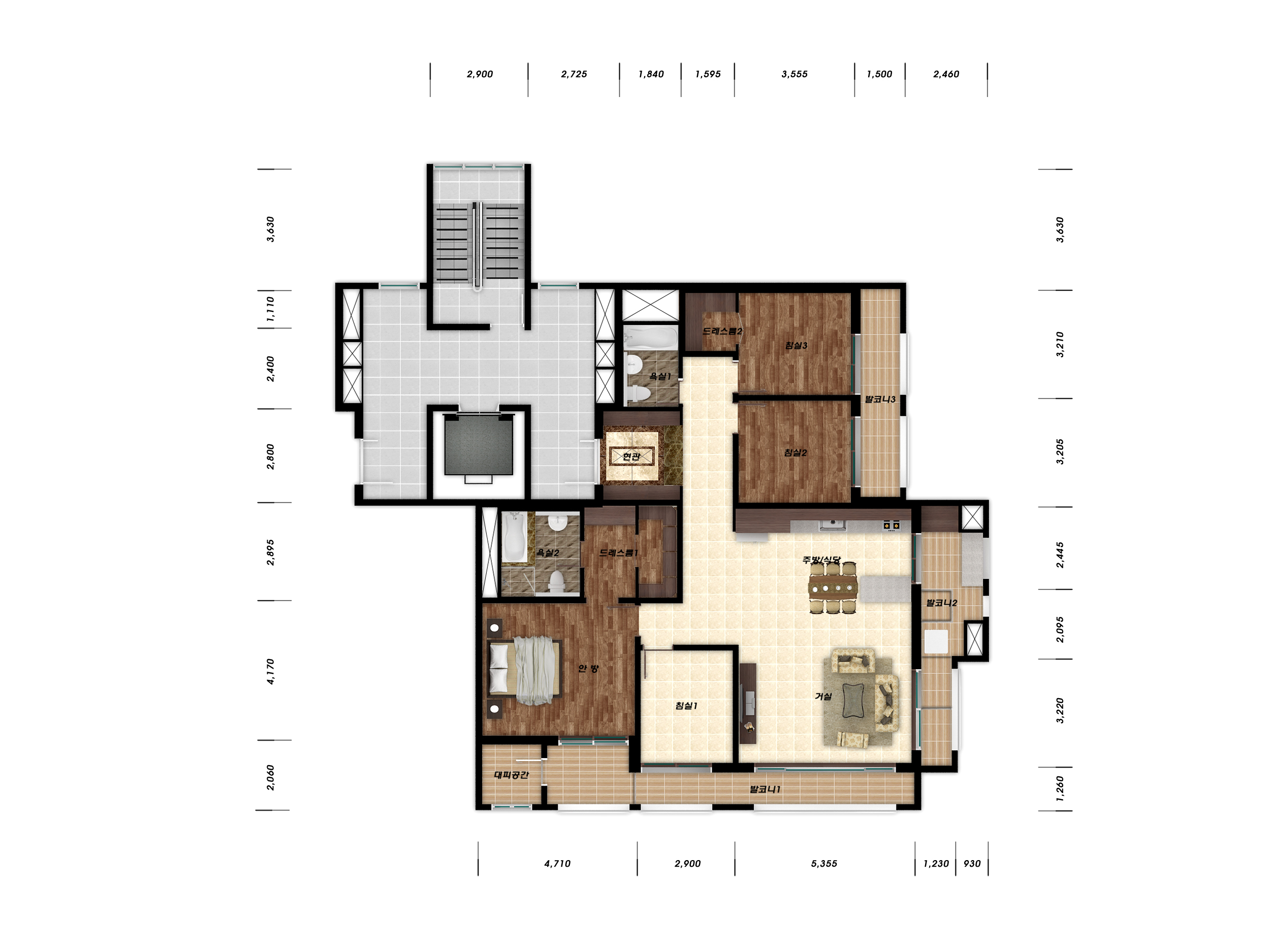단위세대평면도 이미지