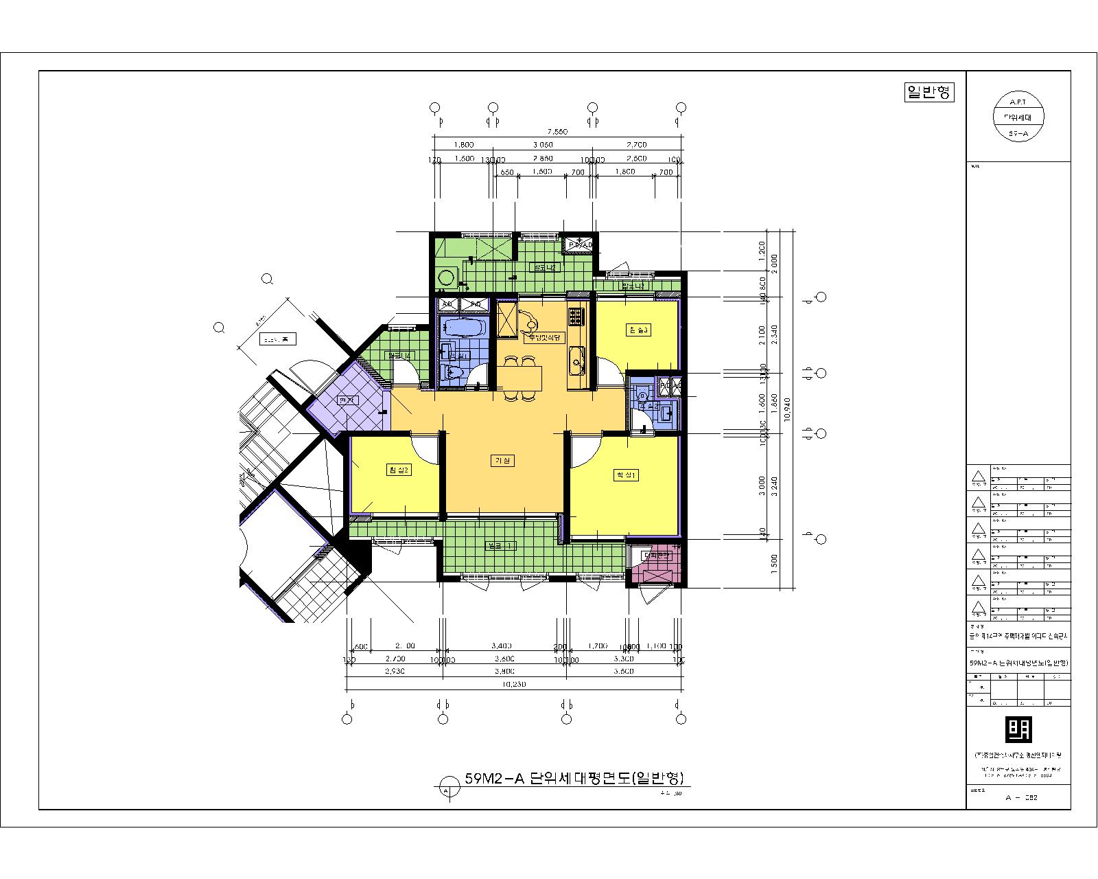 단위세대평면도 이미지