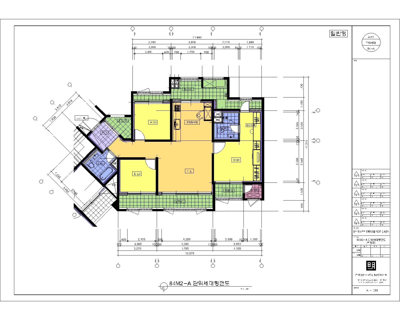 단위세대평면도 이미지