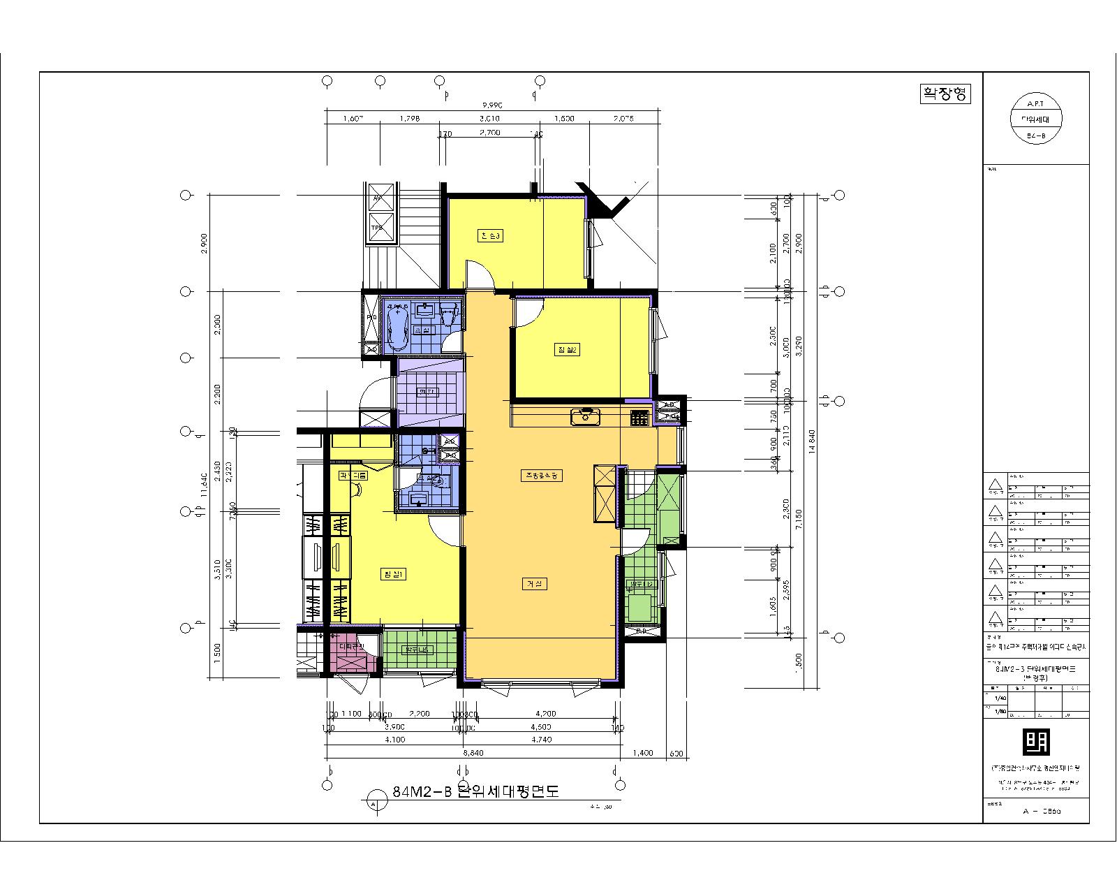 단위세대평면도 이미지