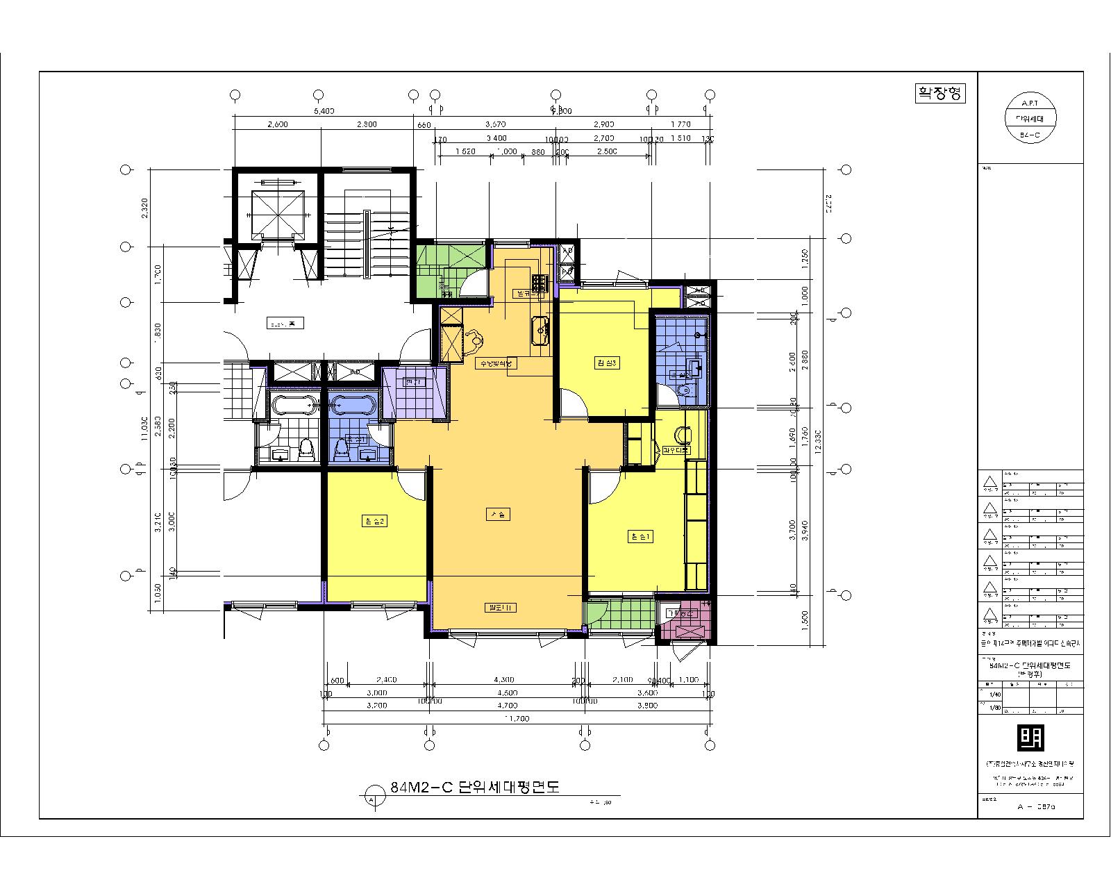 단위세대평면도 이미지