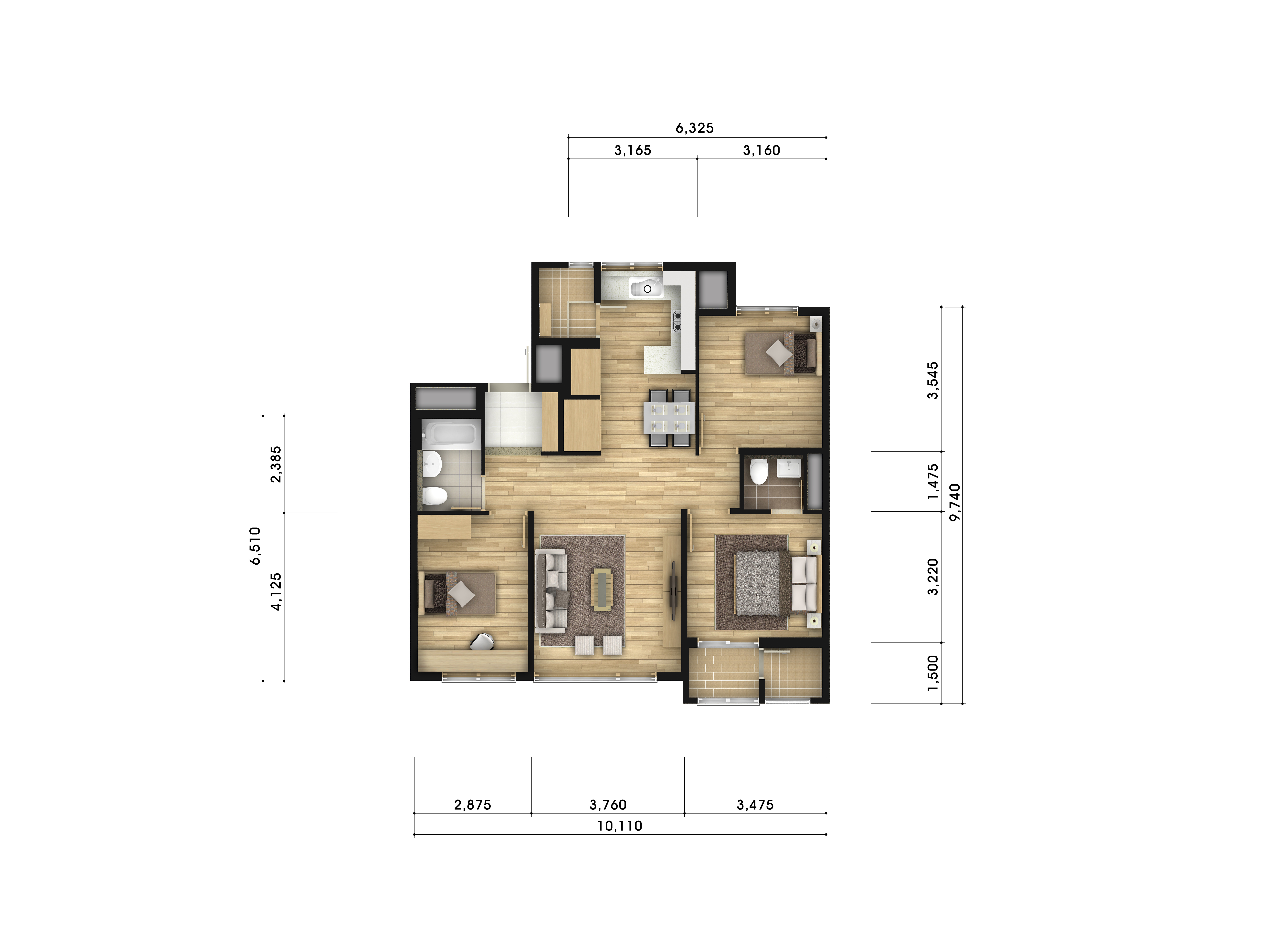 단위세대평면도 이미지