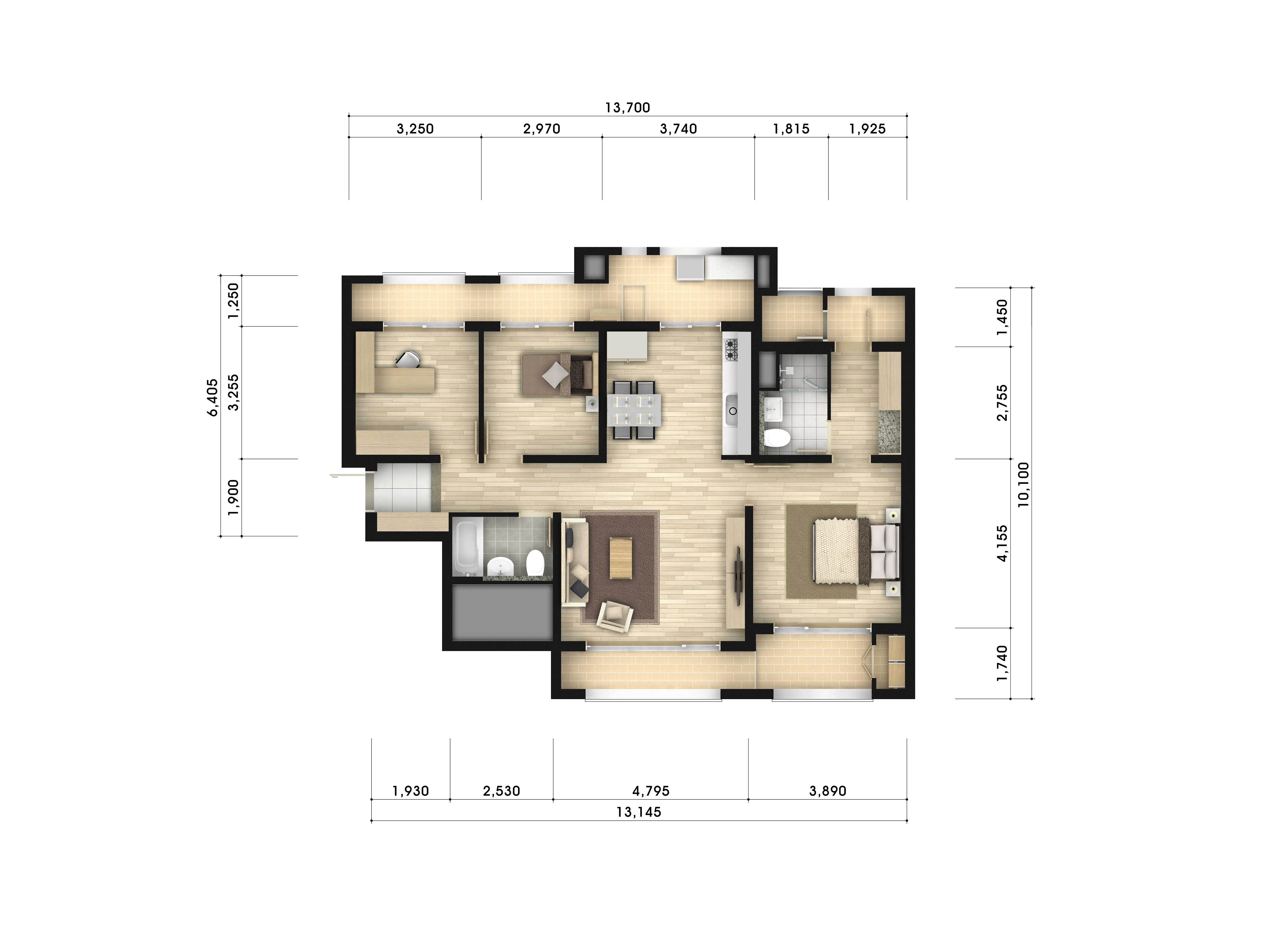 단위세대평면도 이미지