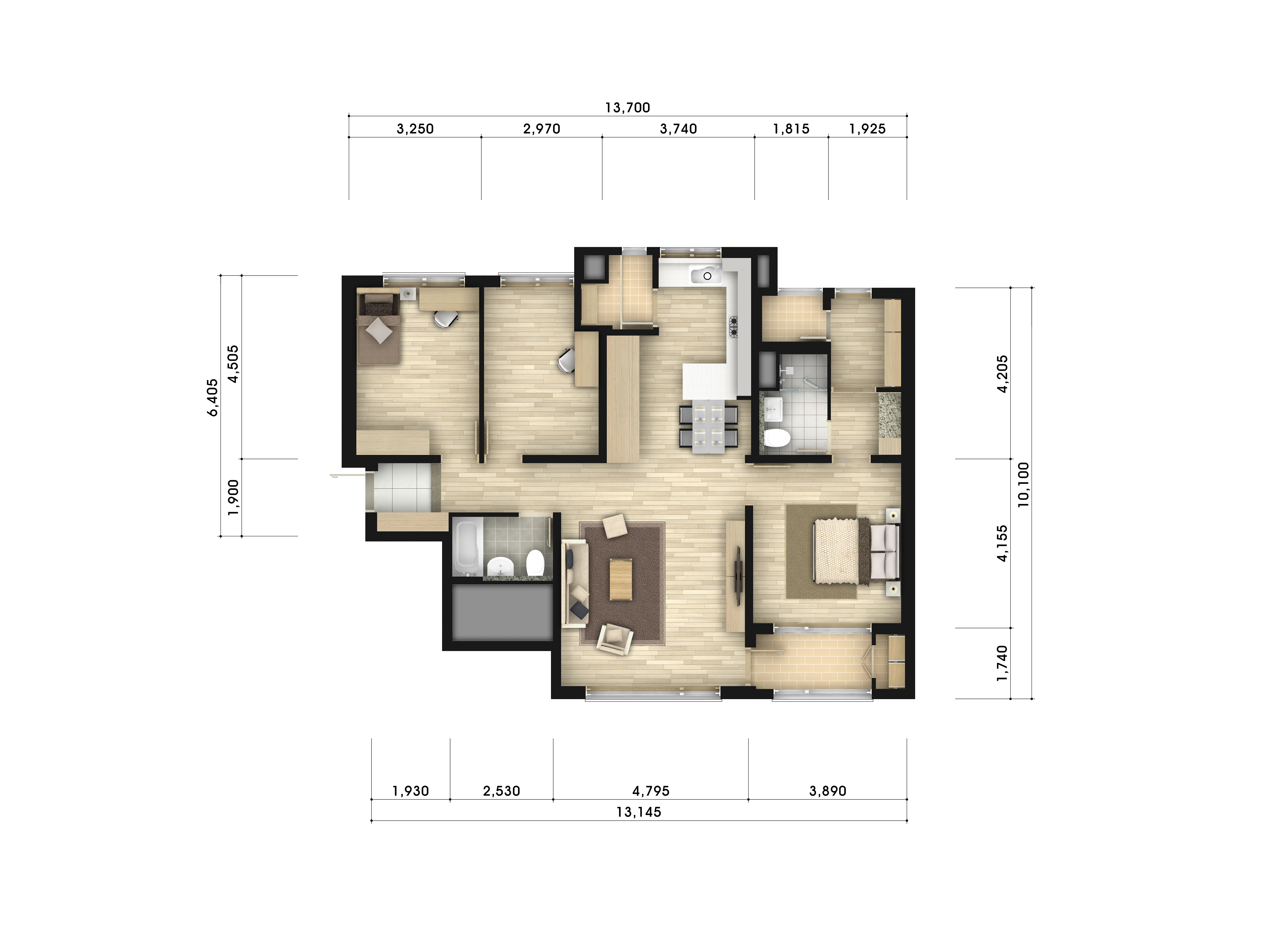 단위세대평면도 이미지