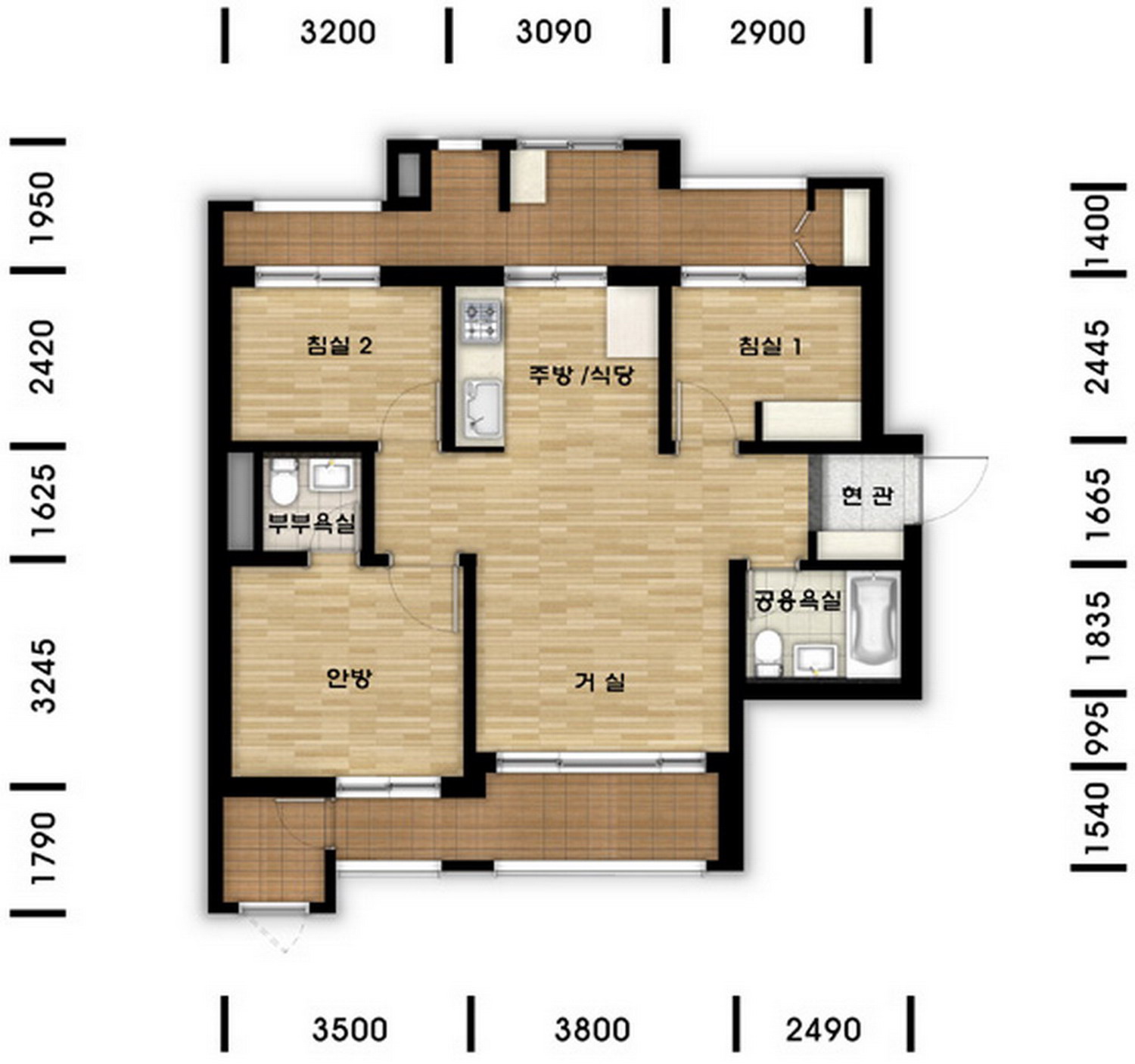 단위세대평면도 이미지