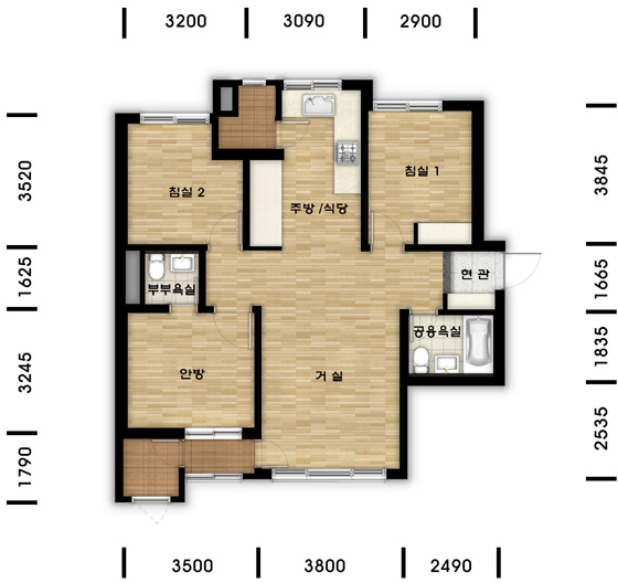 단위세대평면도 이미지