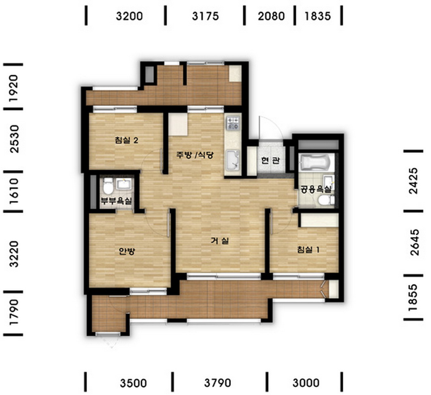 단위세대평면도 이미지