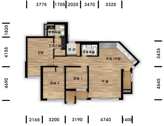 단위세대평면도 이미지