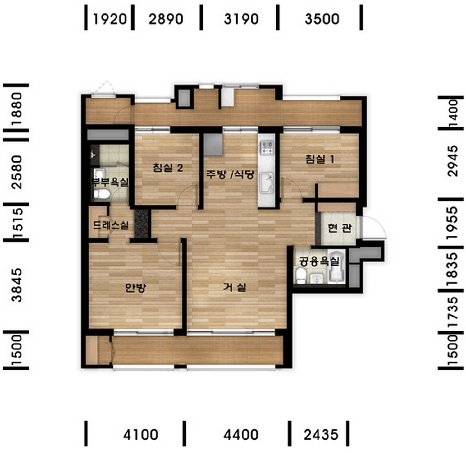 단위세대평면도 이미지