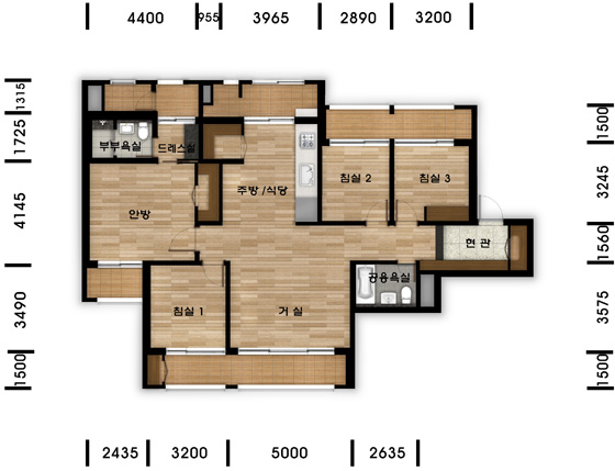 단위세대평면도 이미지