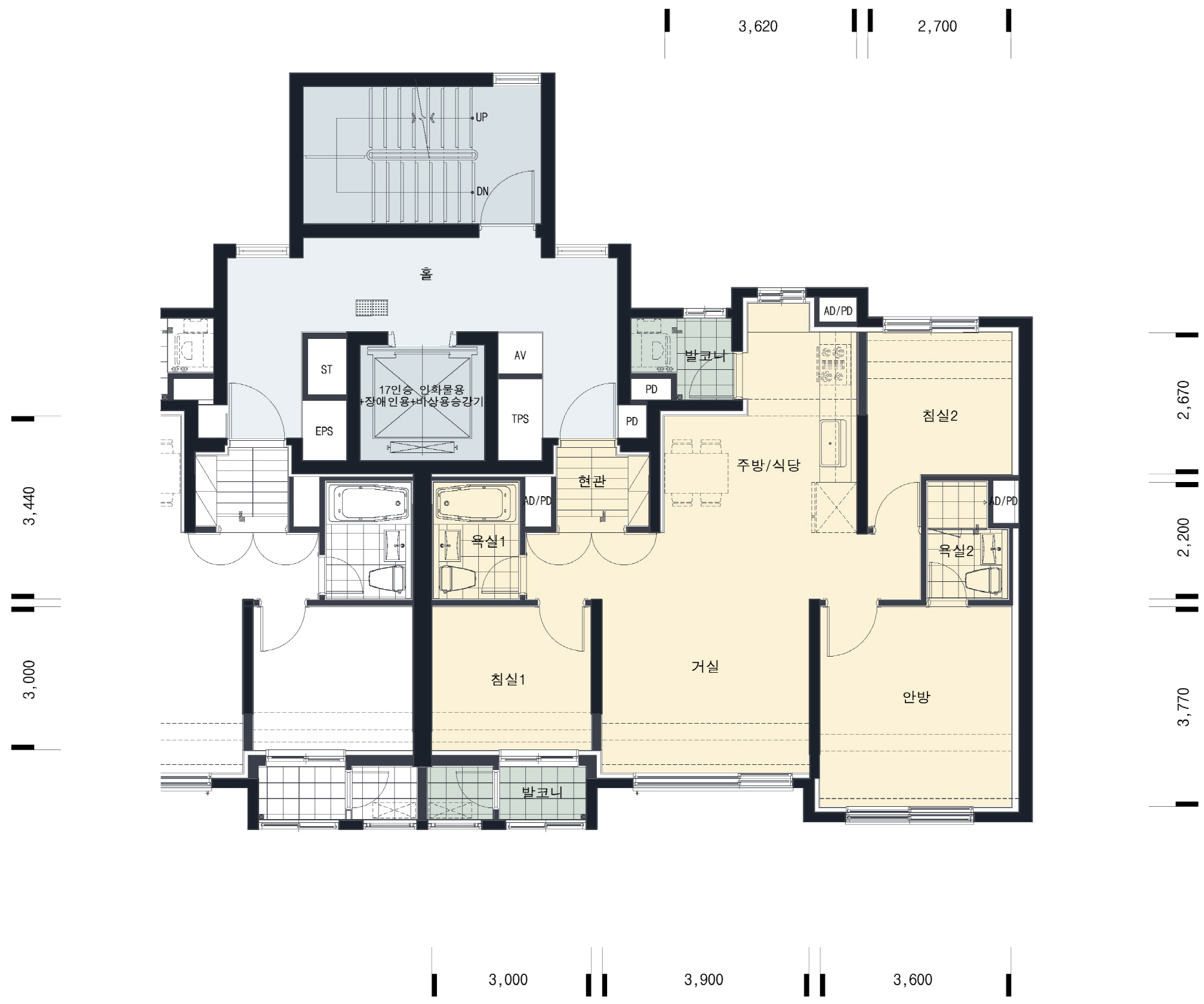 단위세대평면도 이미지