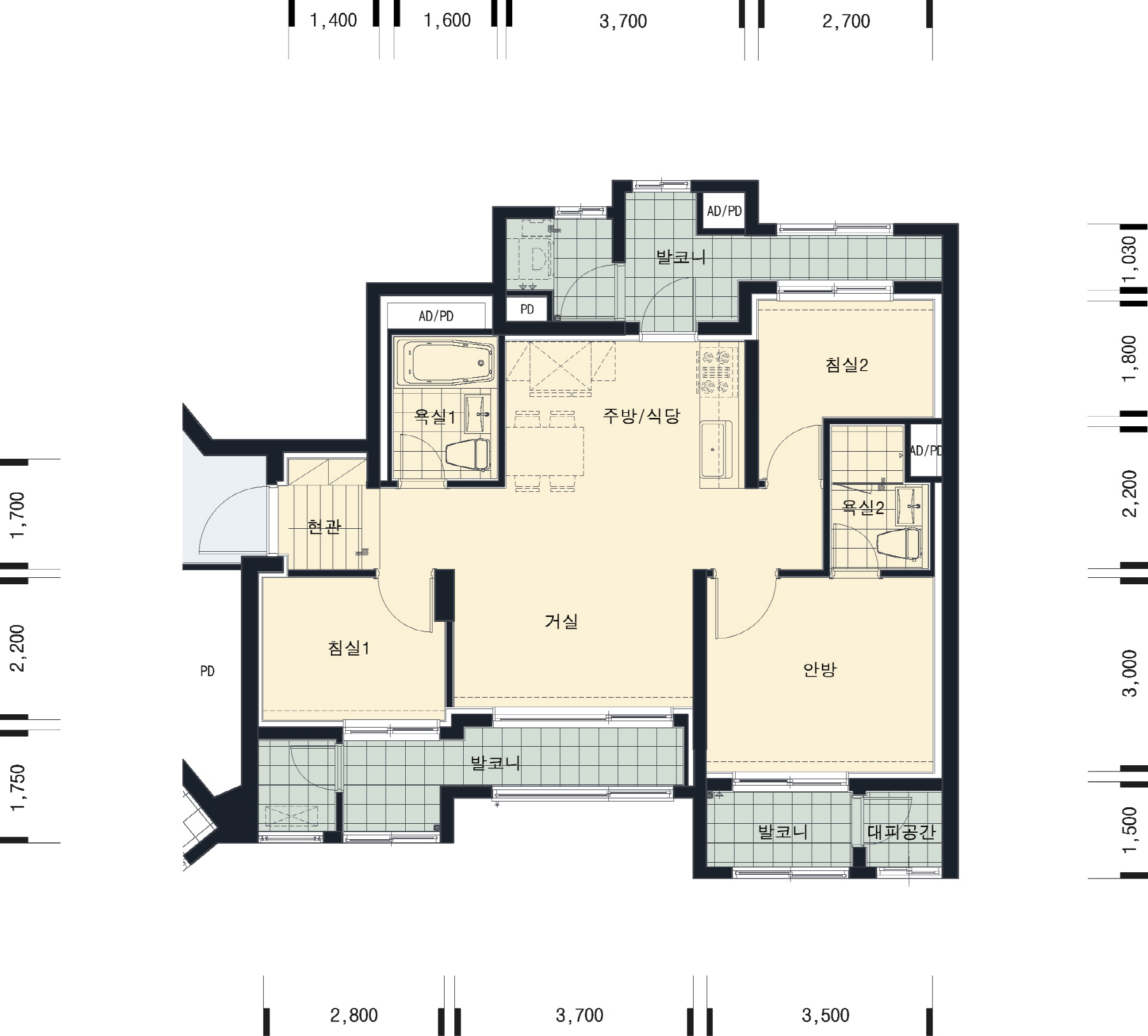 단위세대평면도 이미지