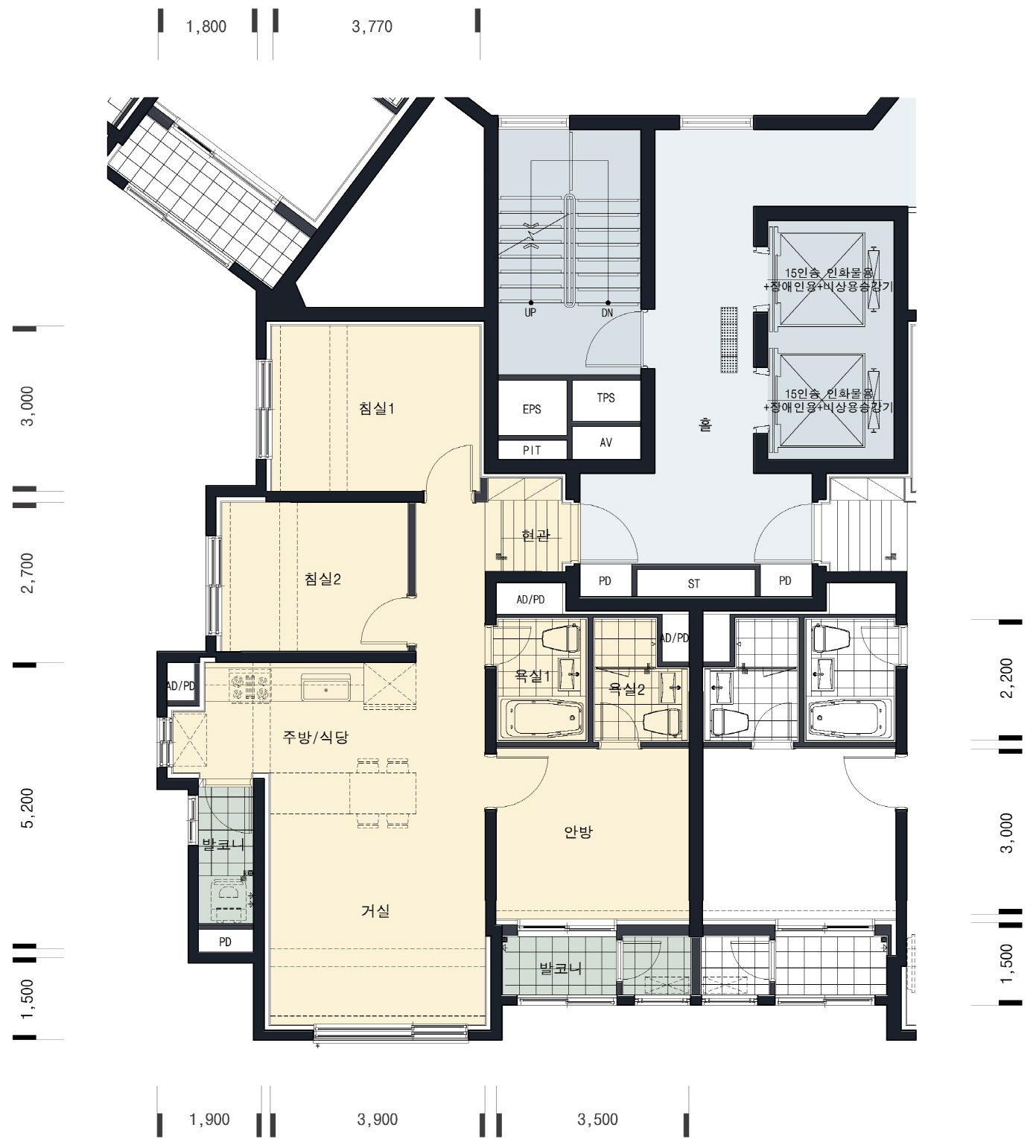 단위세대평면도 이미지