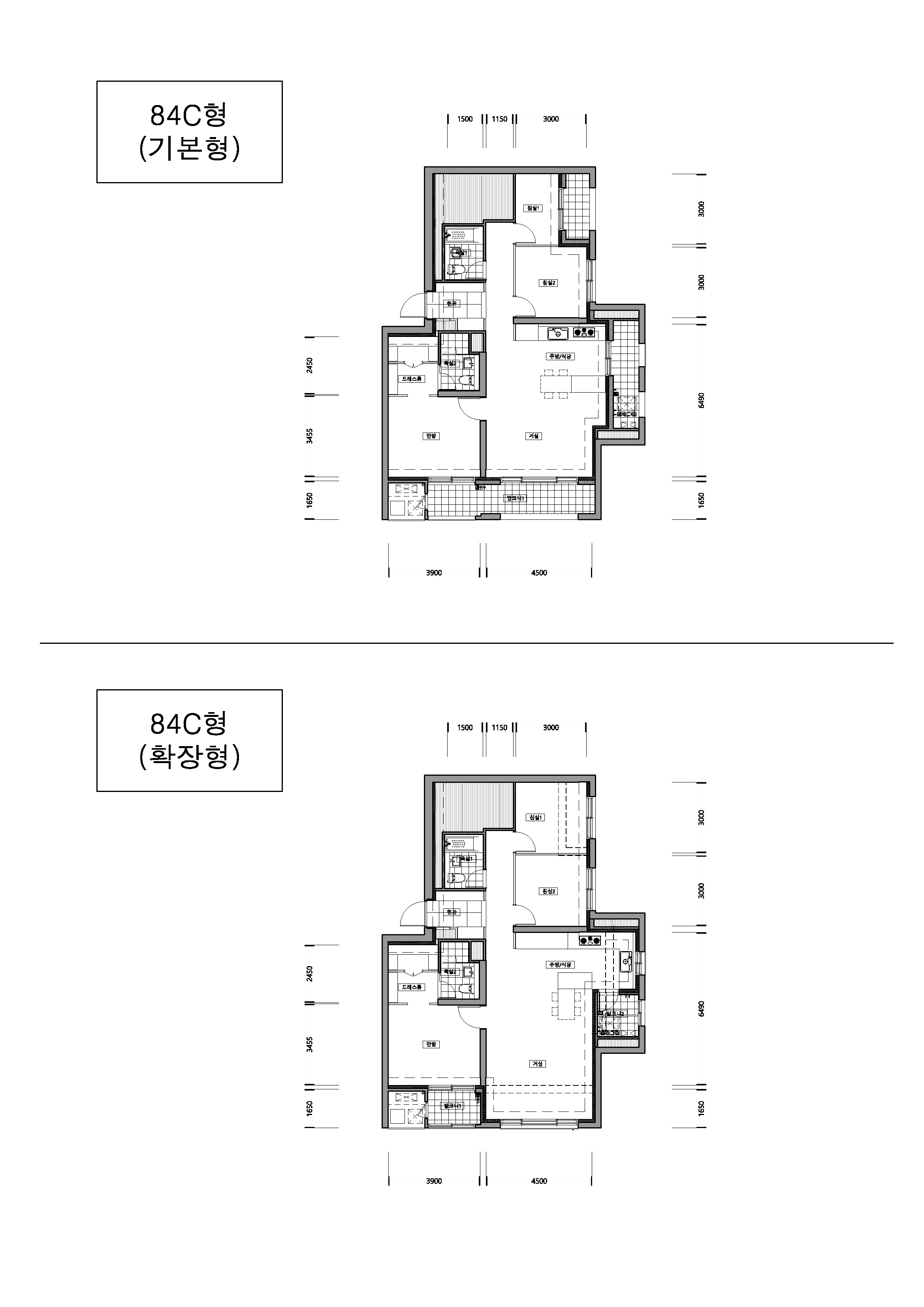 단위세대평면도 이미지