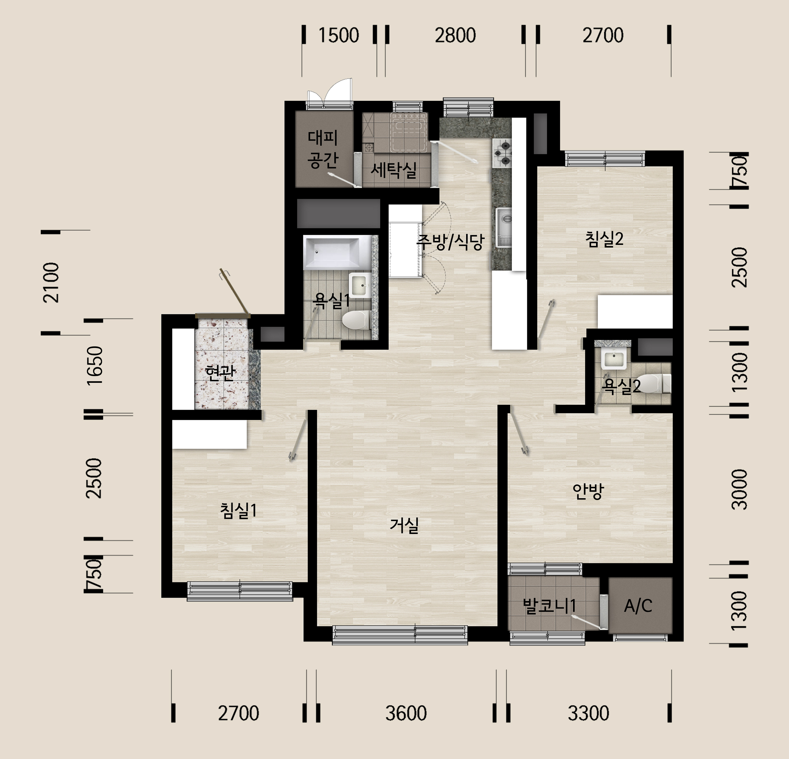 단위세대평면도 이미지