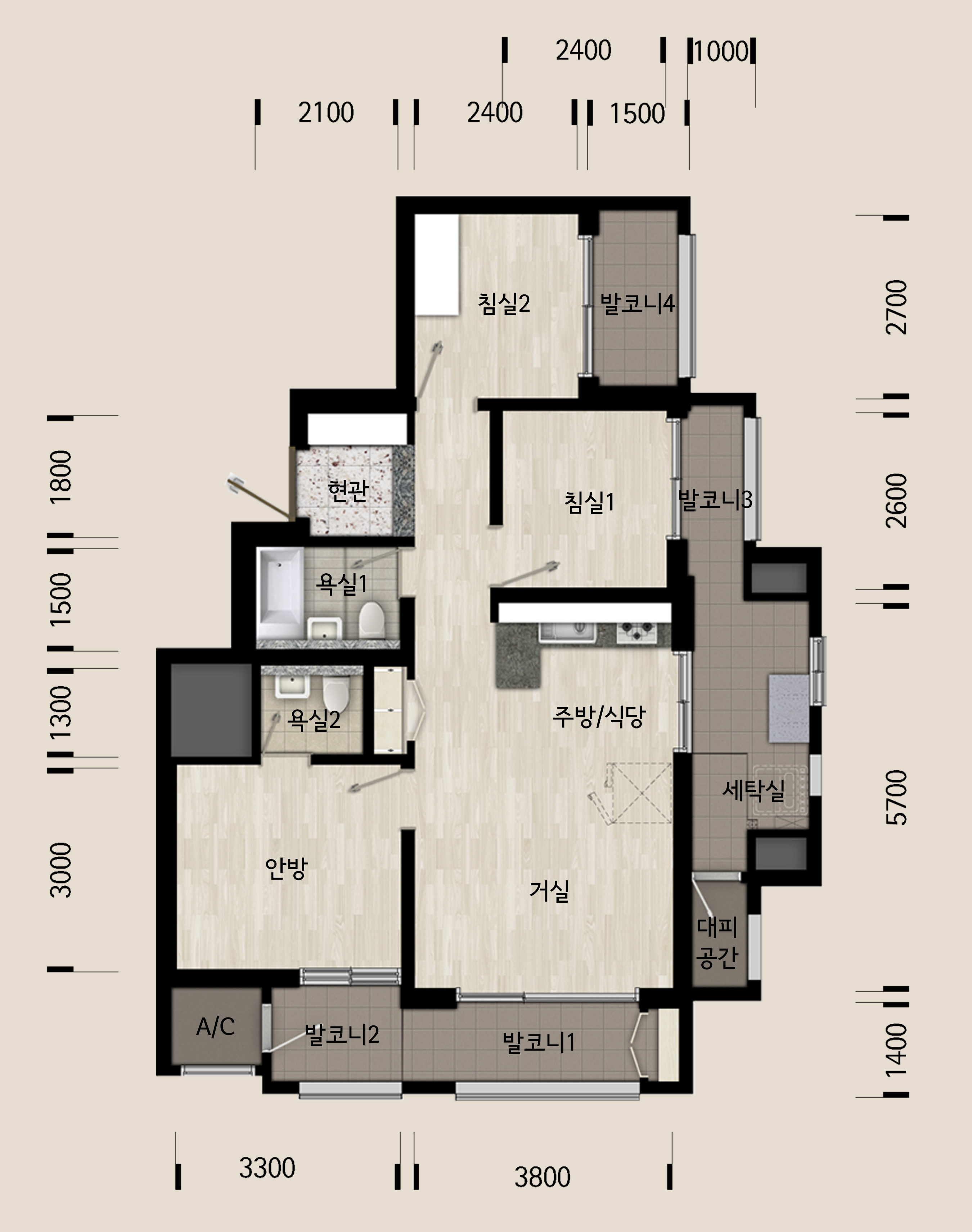 단위세대평면도 이미지