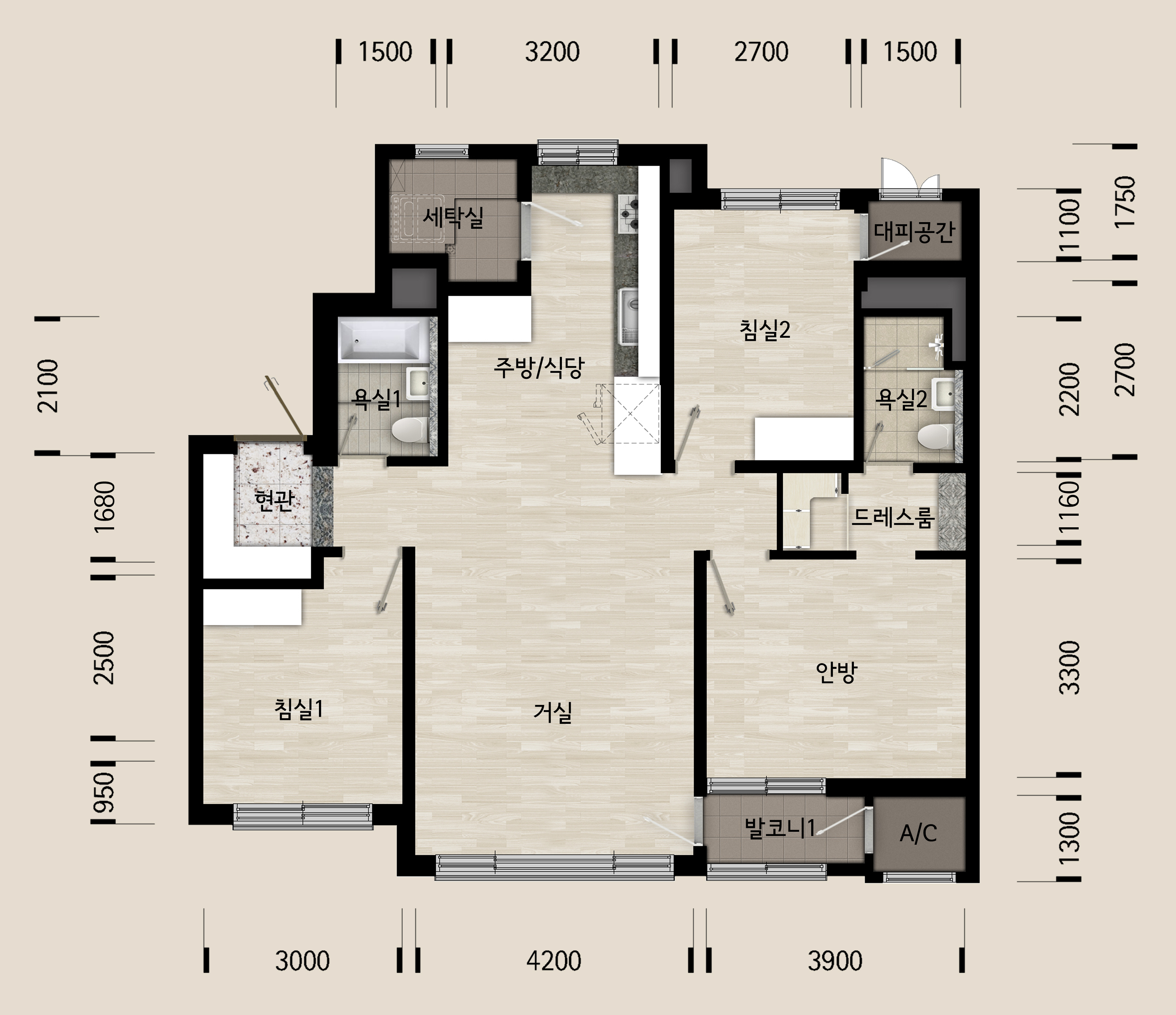 단위세대평면도 이미지