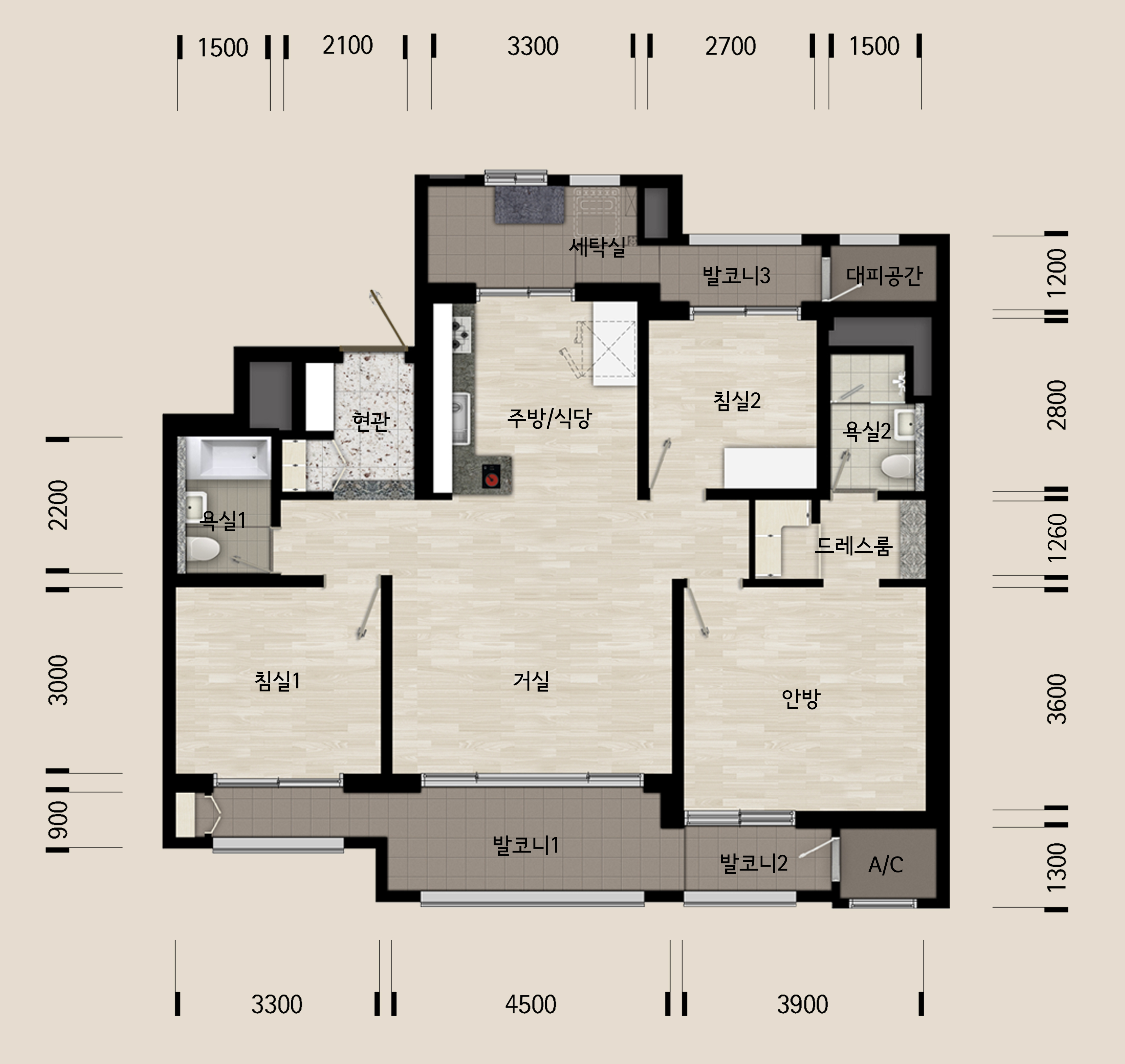 단위세대평면도 이미지