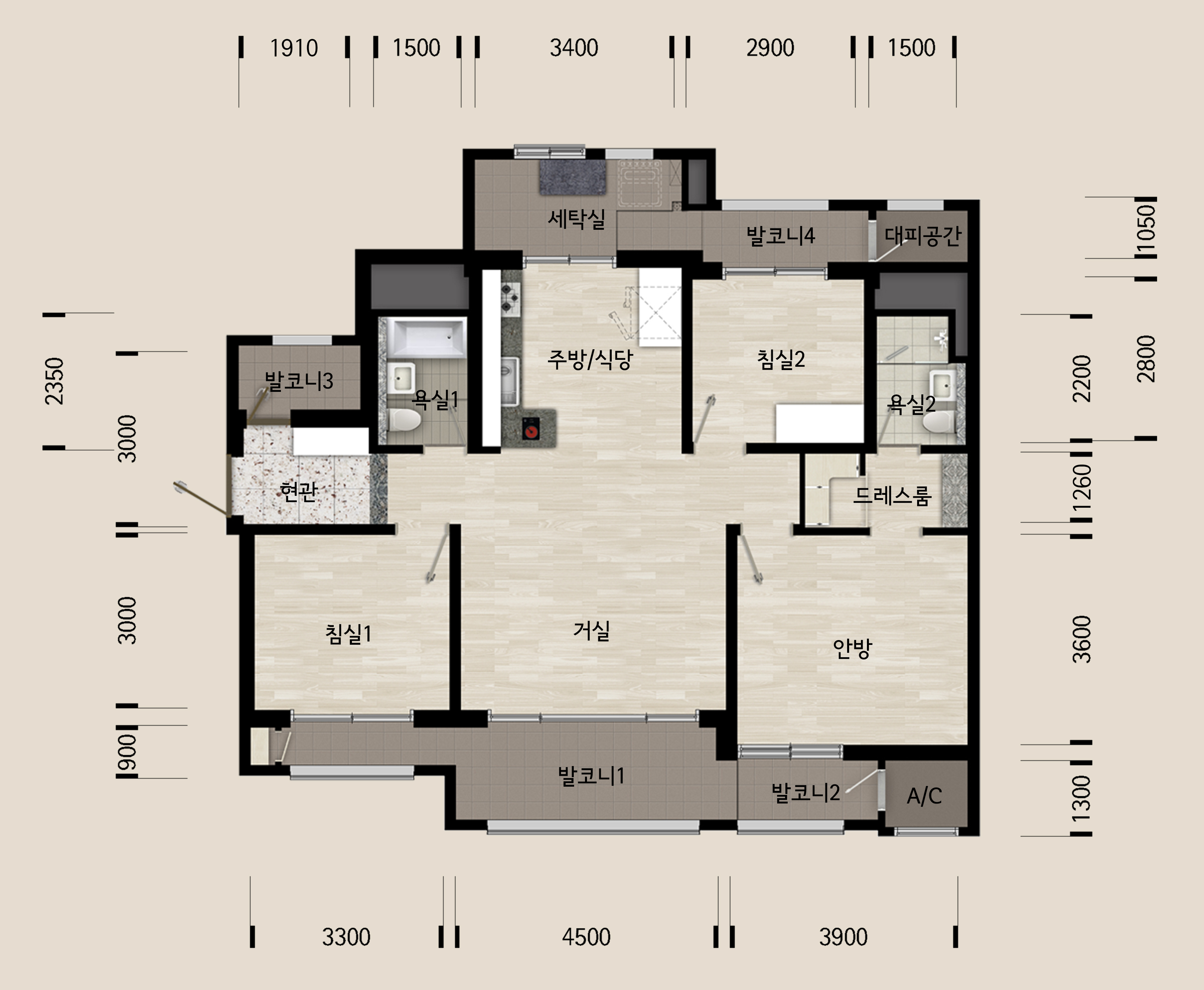 단위세대평면도 이미지