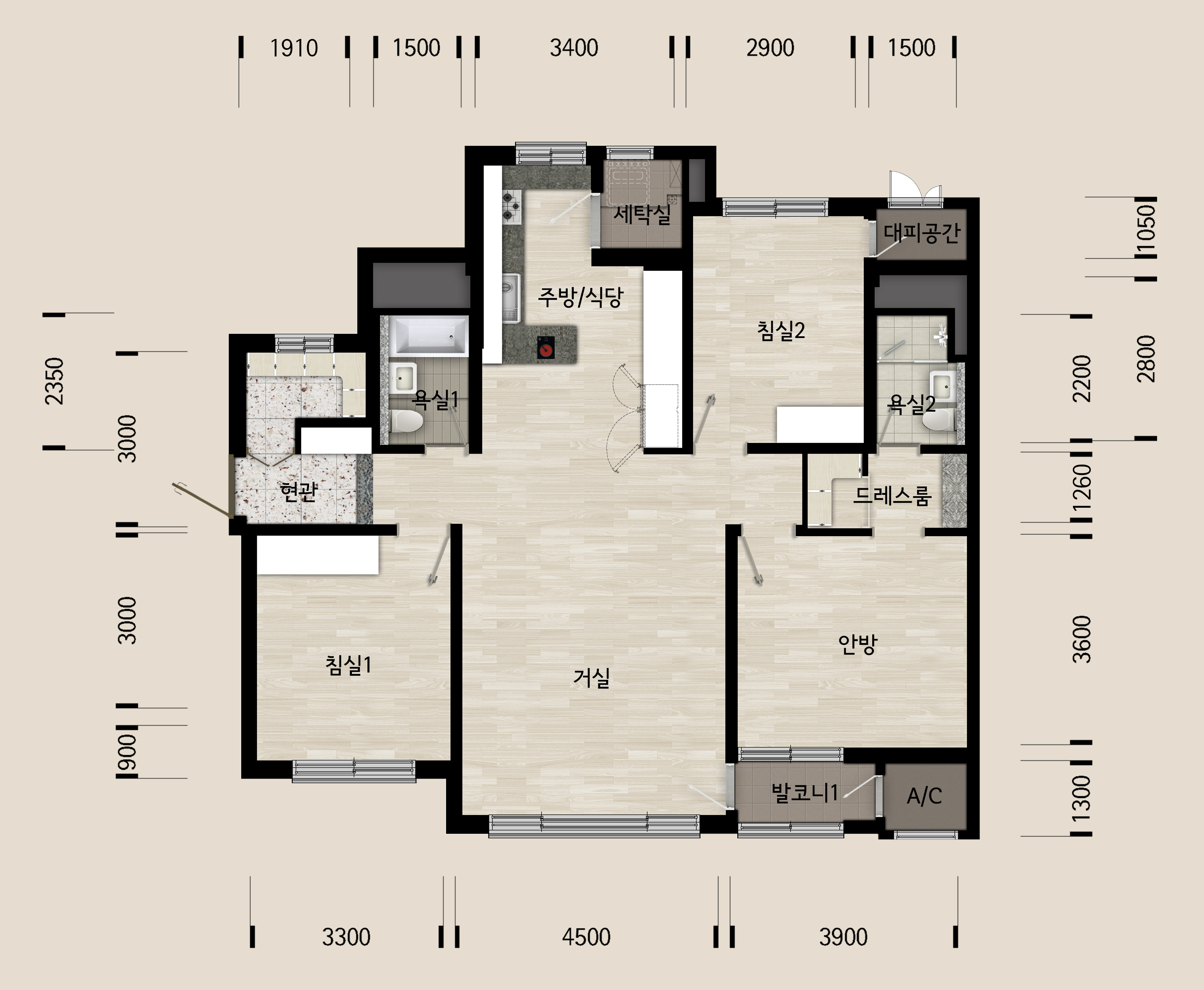 단위세대평면도 이미지