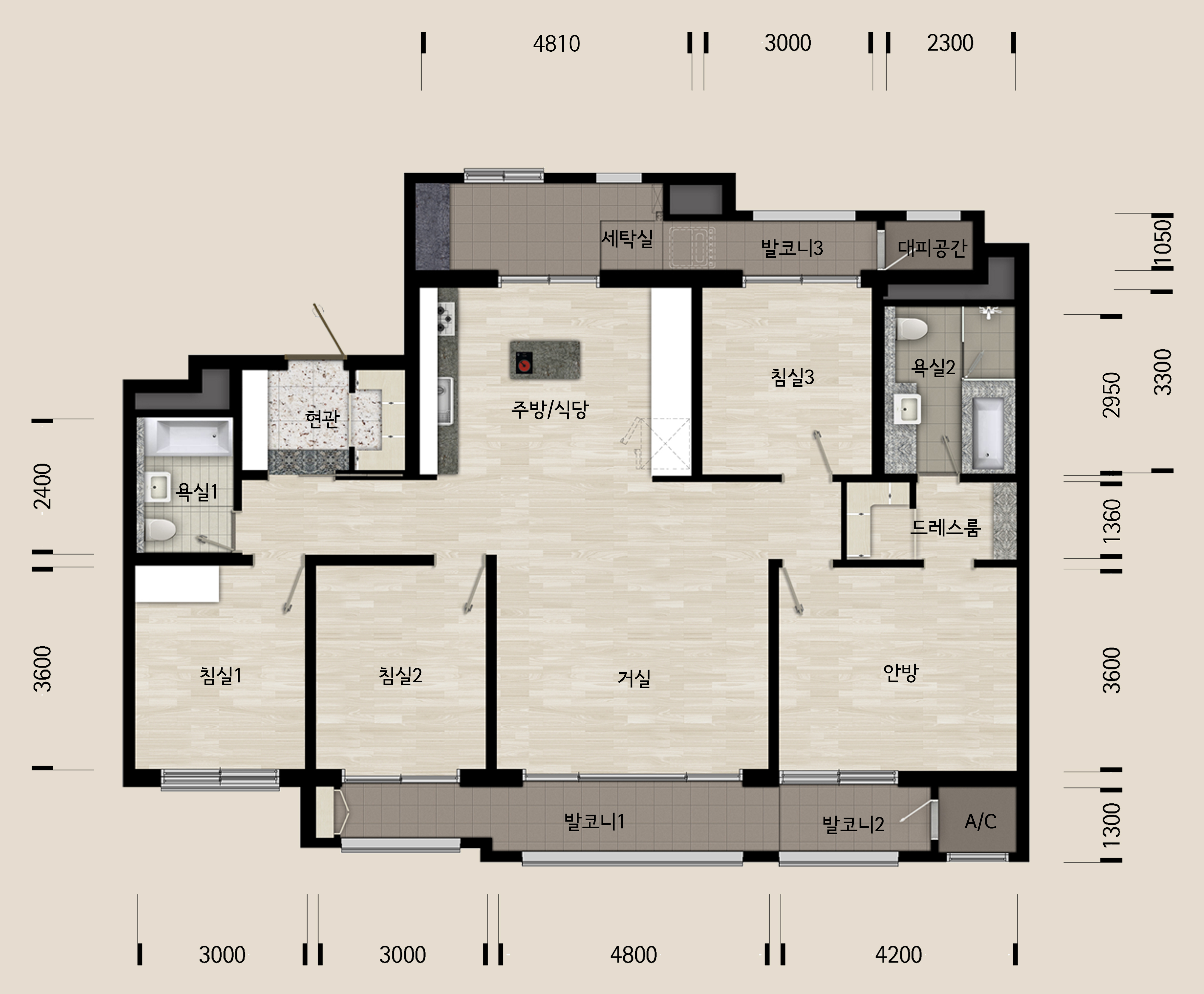 단위세대평면도 이미지
