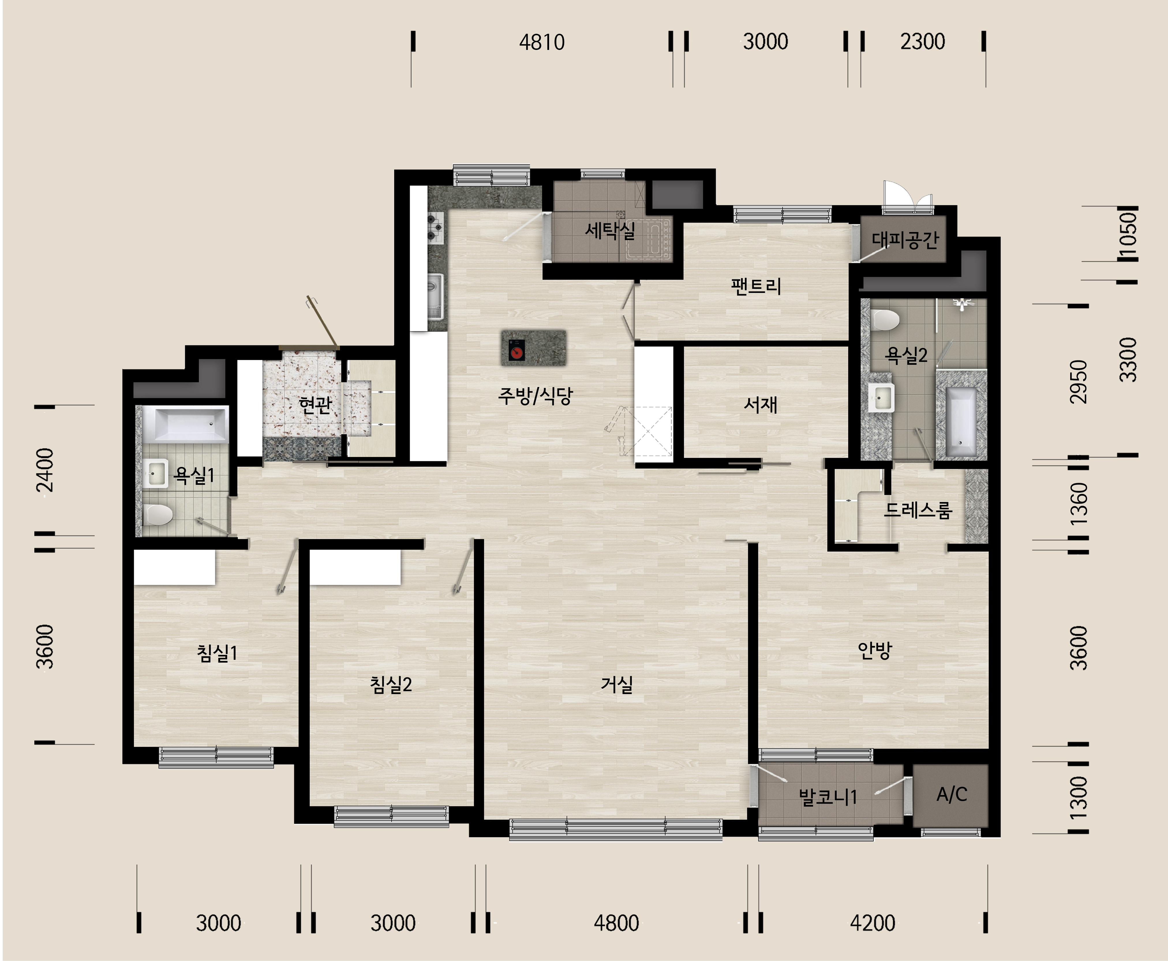 단위세대평면도 이미지