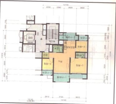 단위세대평면도 이미지