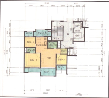 단위세대평면도 이미지