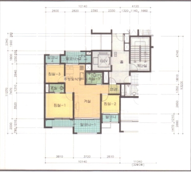 단위세대평면도 이미지