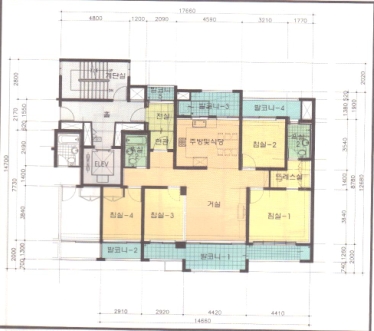 단위세대평면도 이미지
