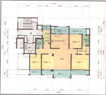 단위세대평면도 이미지