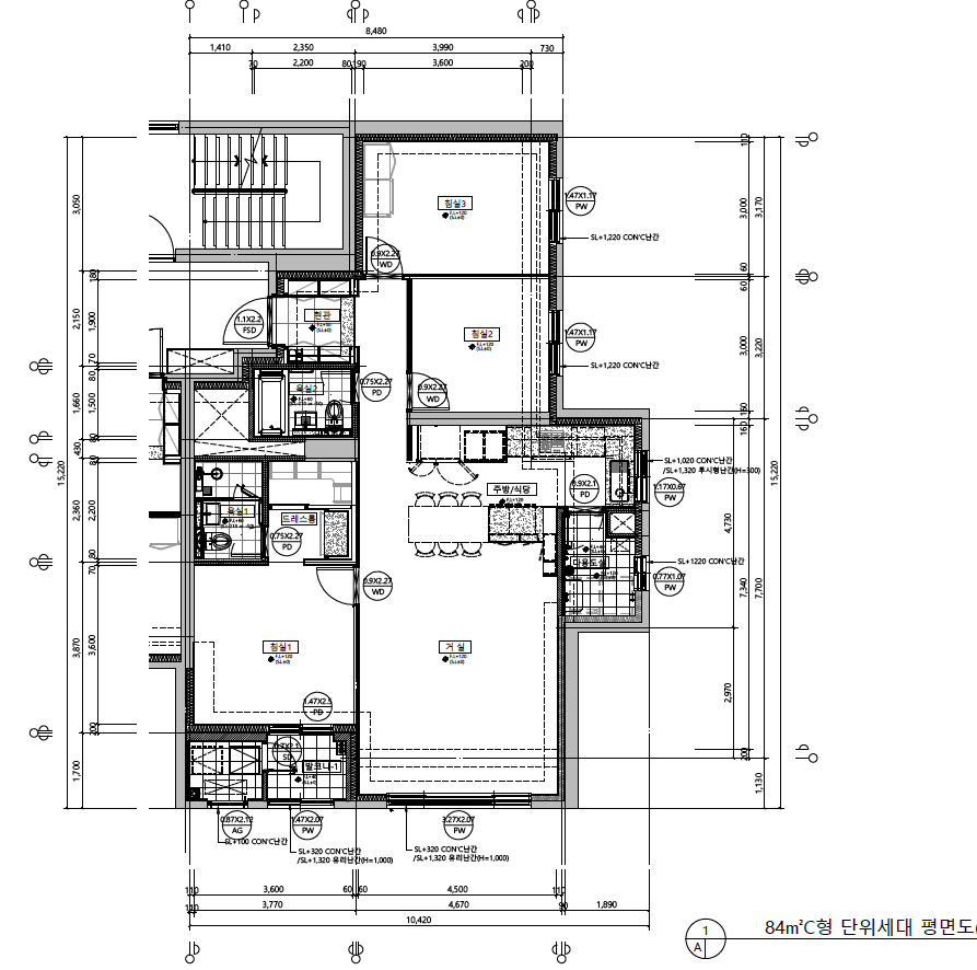 단위세대평면도 이미지