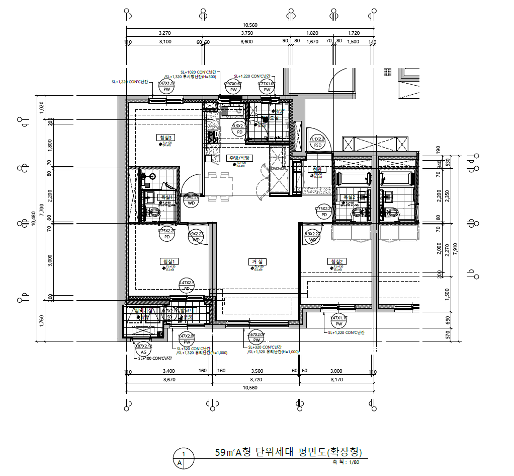 단위세대평면도 이미지