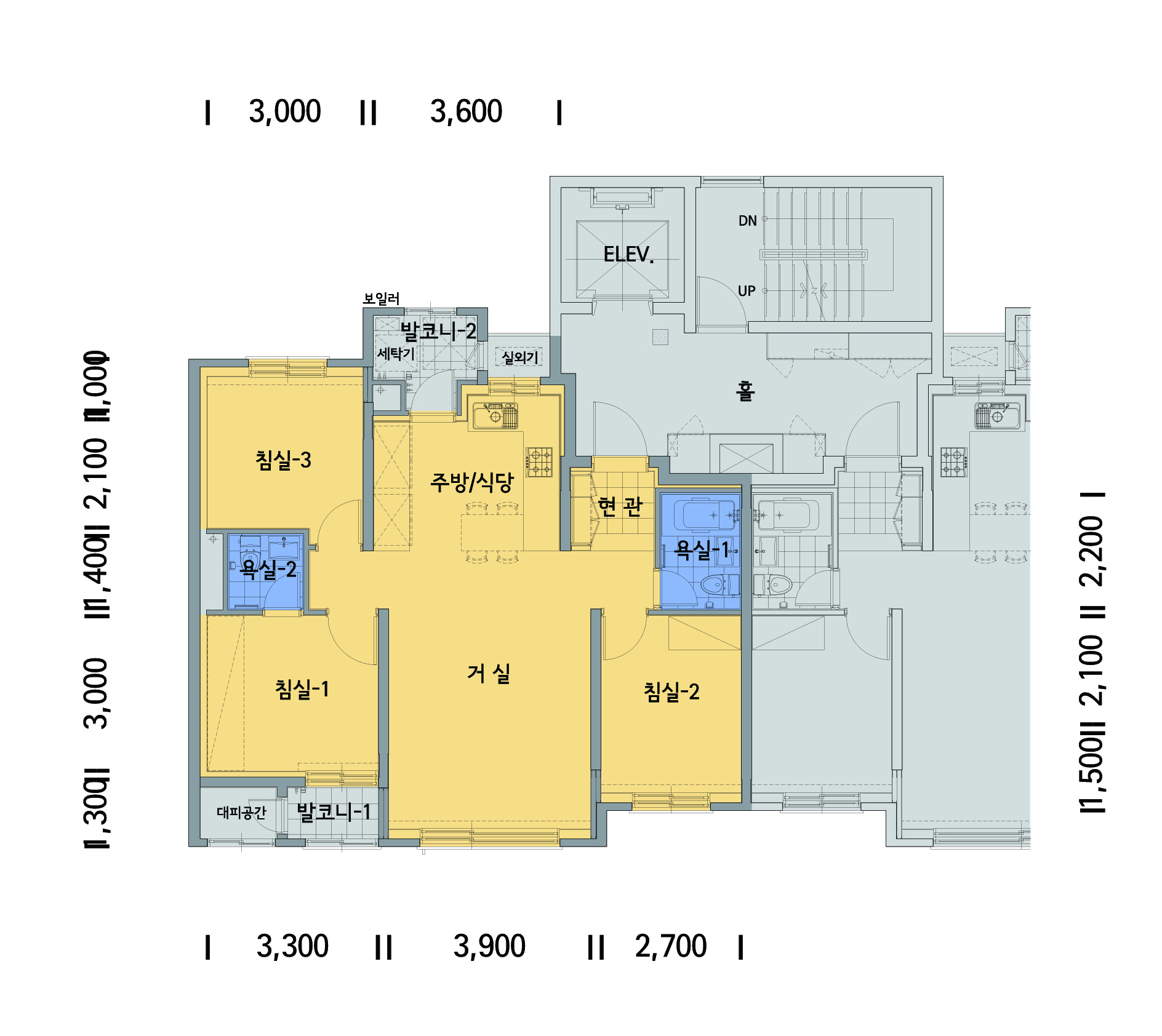 단위세대평면도 이미지