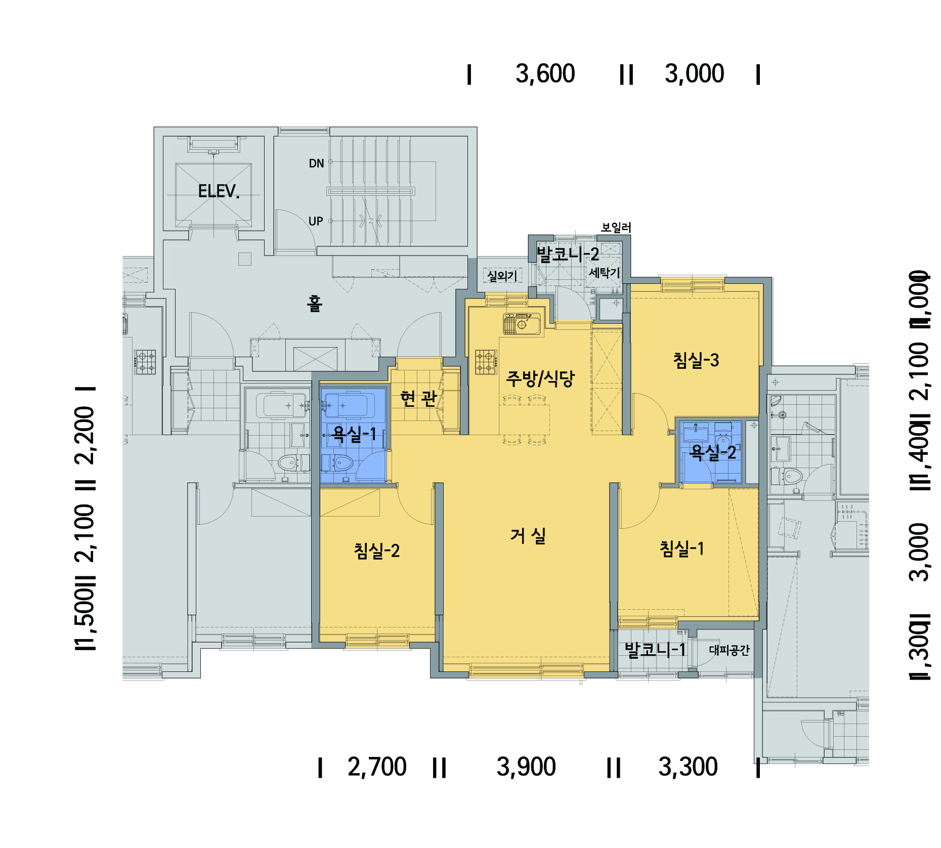 단위세대평면도 이미지