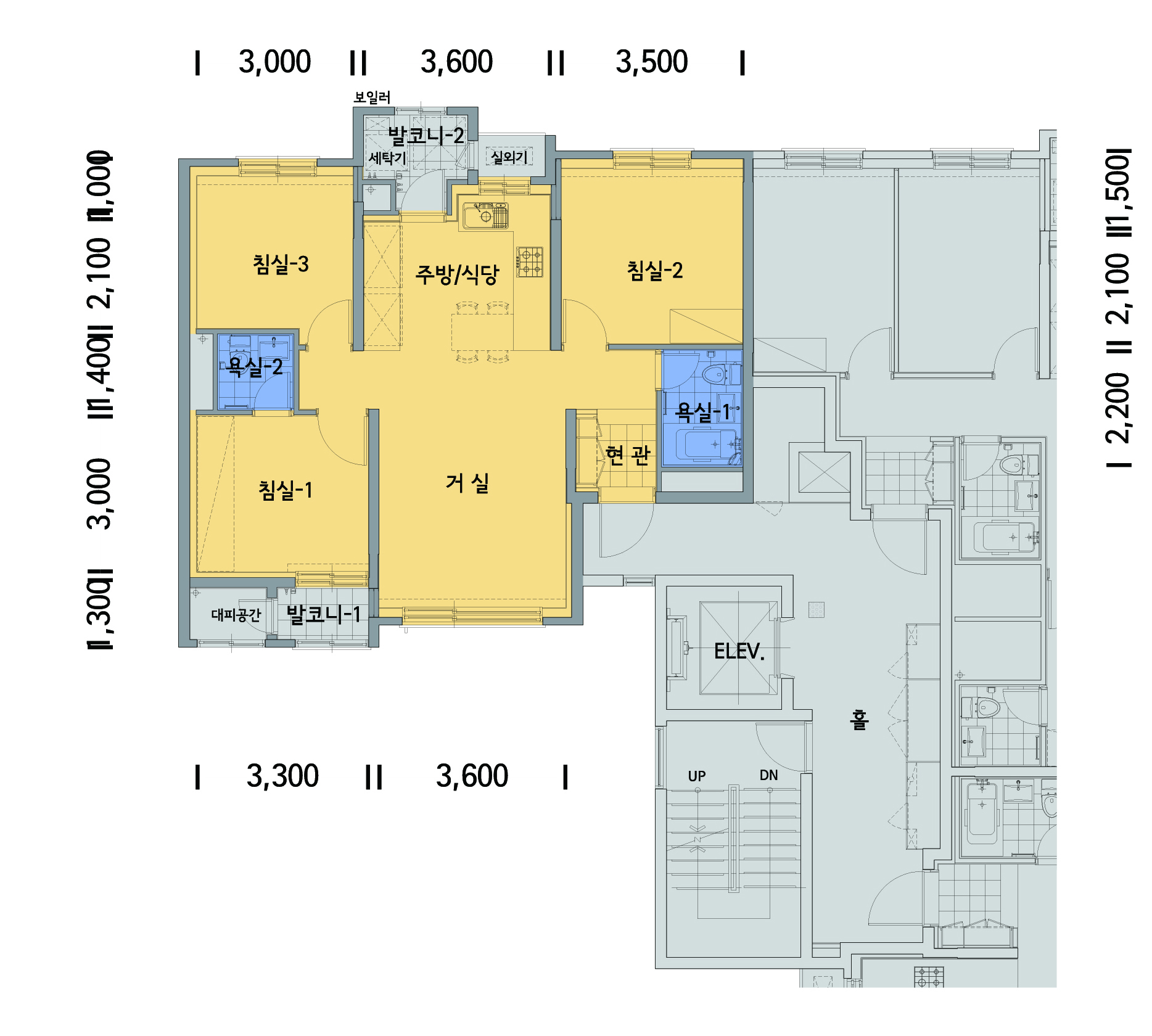 단위세대평면도 이미지