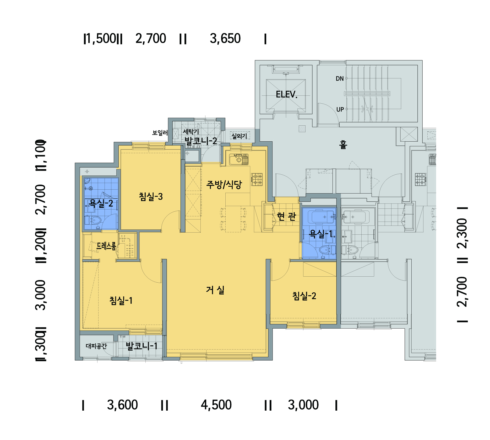 단위세대평면도 이미지