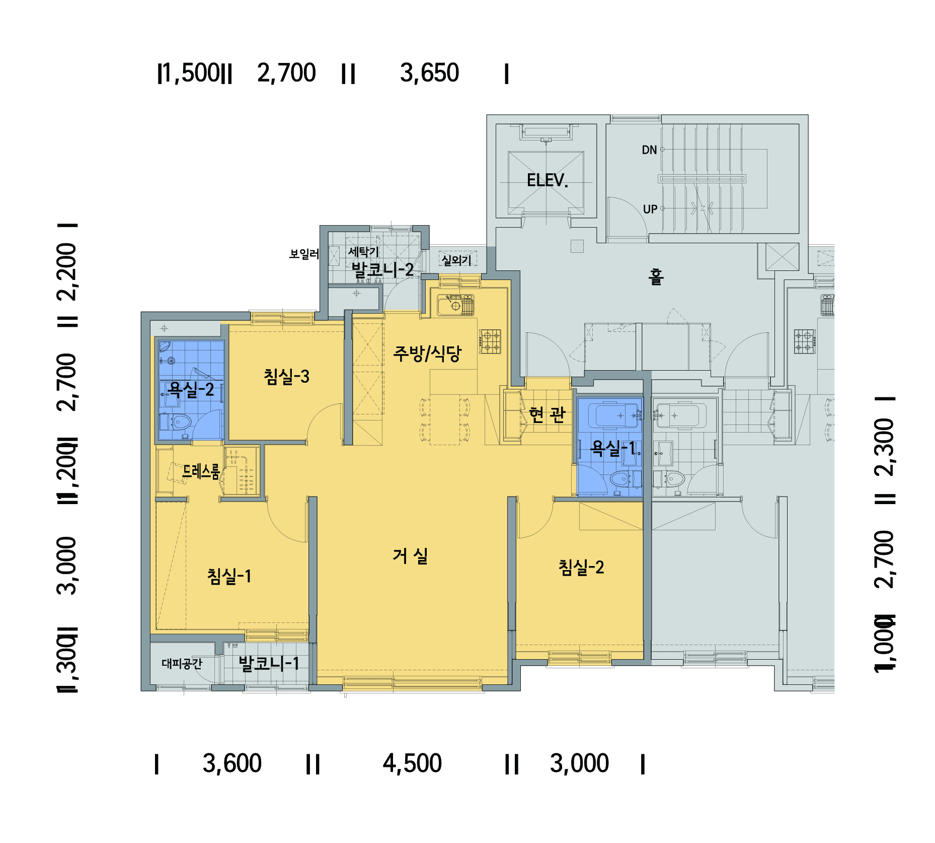 단위세대평면도 이미지