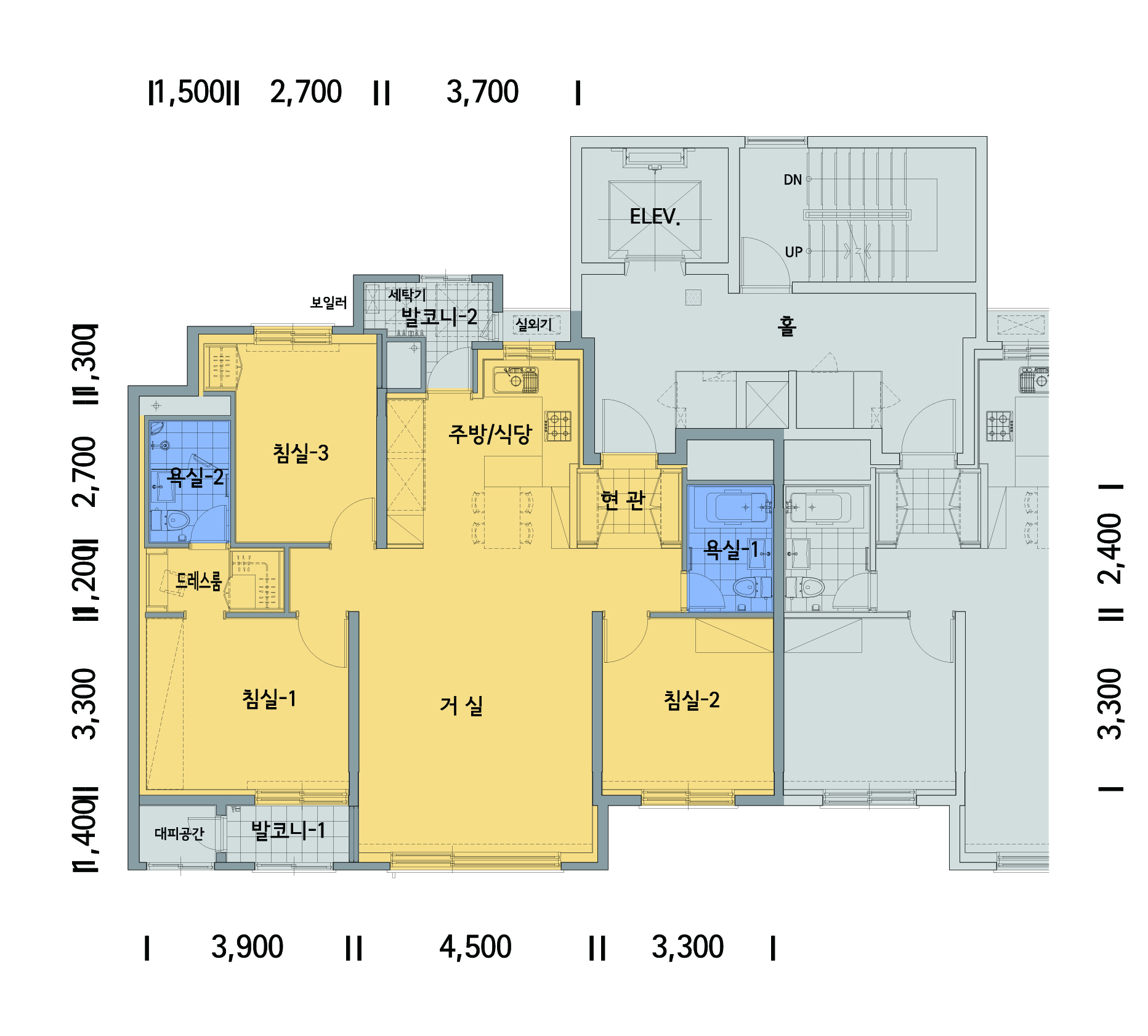 단위세대평면도 이미지
