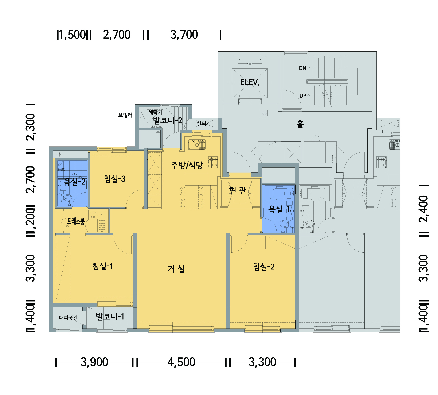 단위세대평면도 이미지