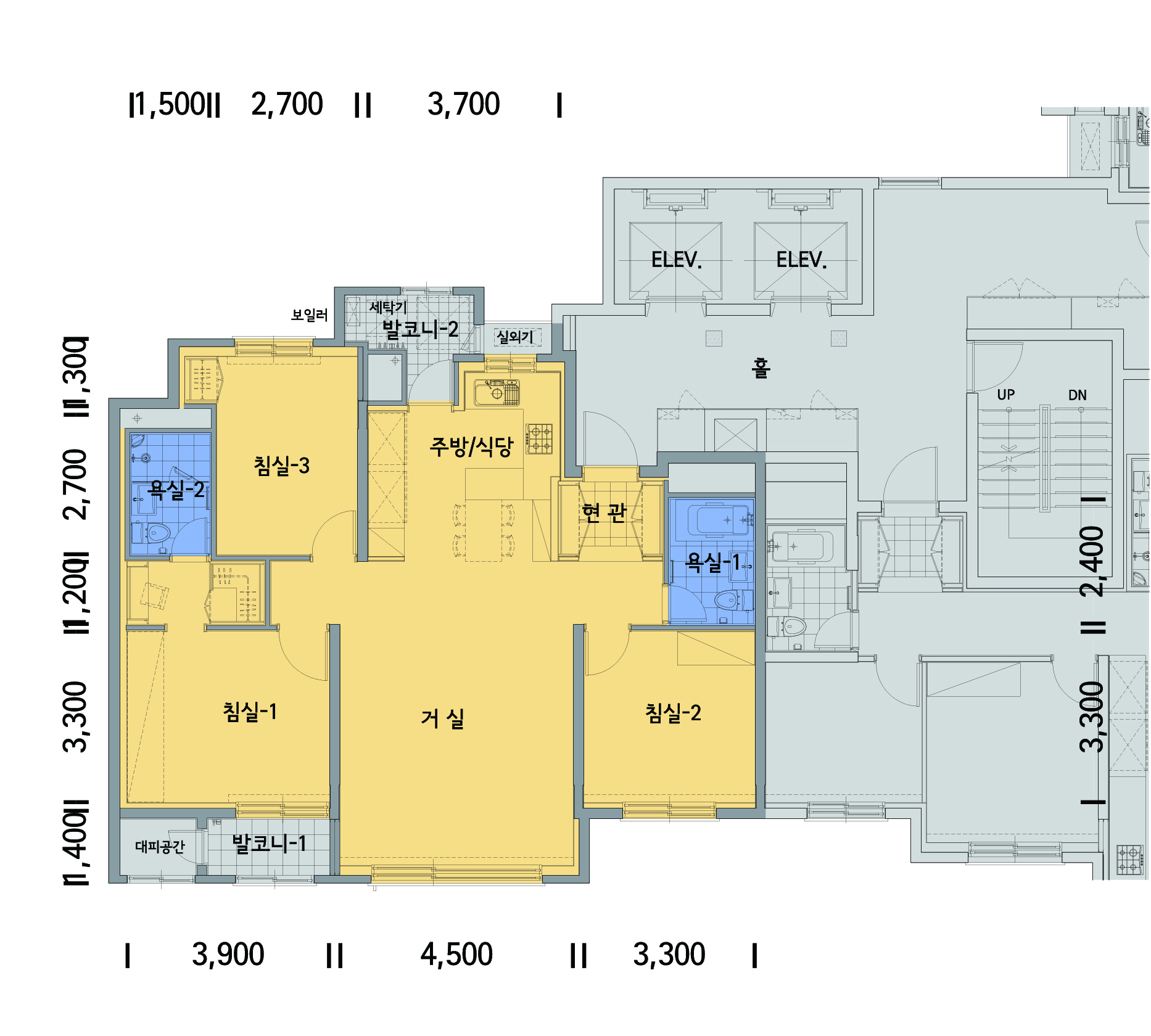 단위세대평면도 이미지