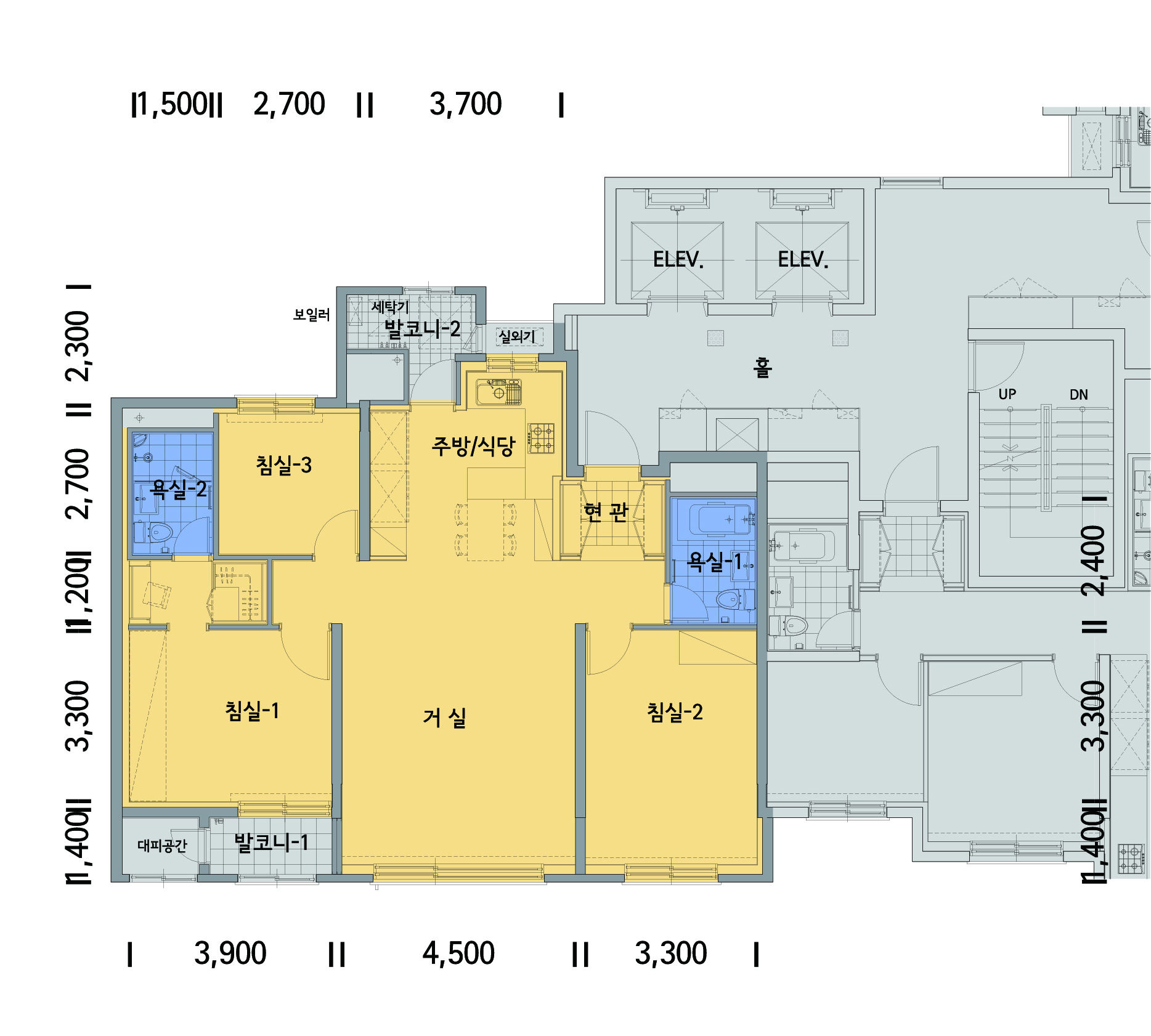 단위세대평면도 이미지