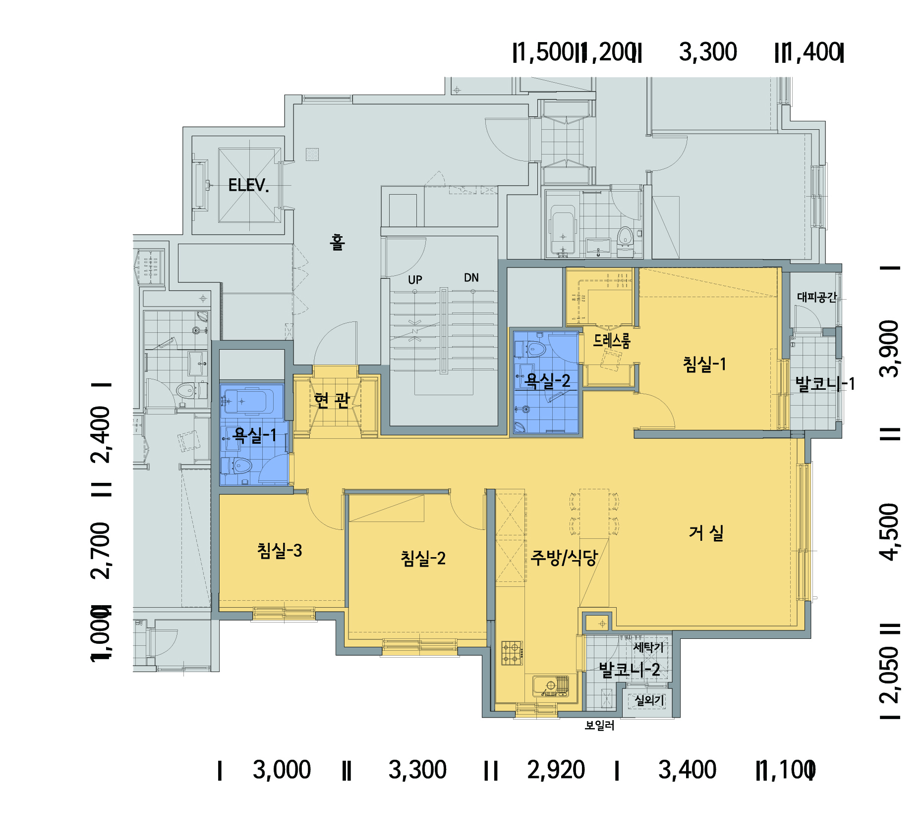 단위세대평면도 이미지