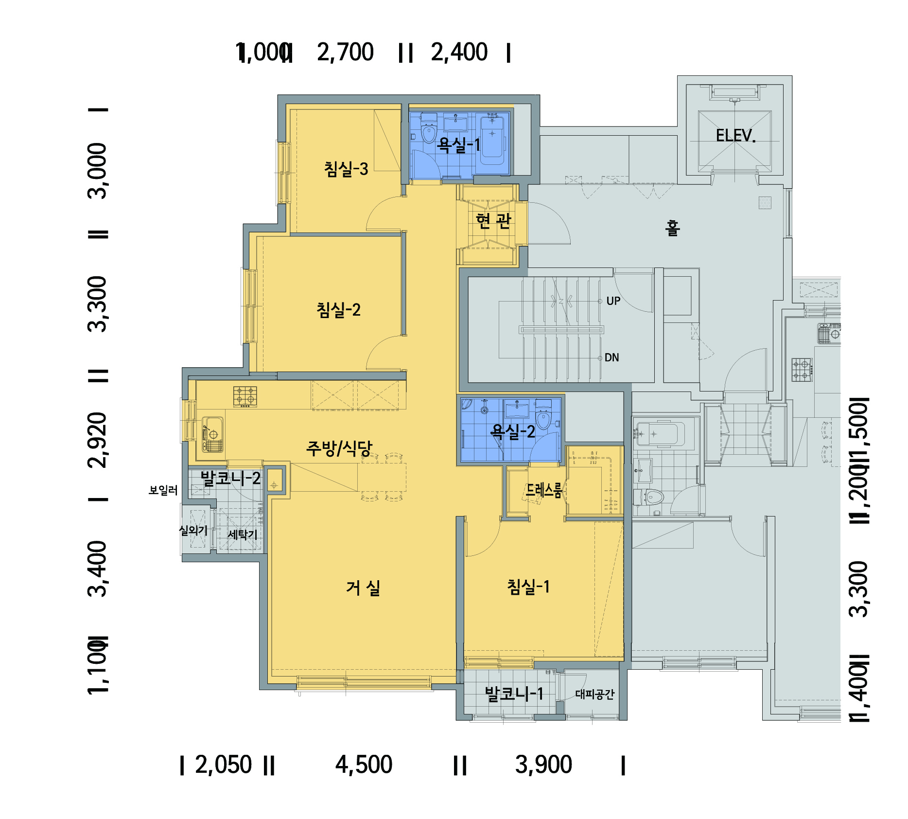 단위세대평면도 이미지