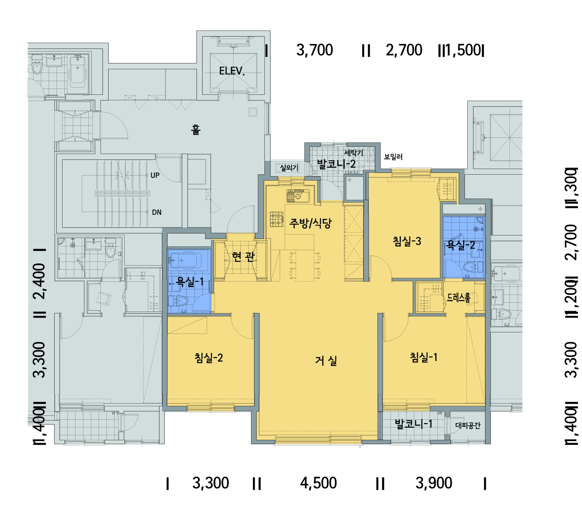 단위세대평면도 이미지