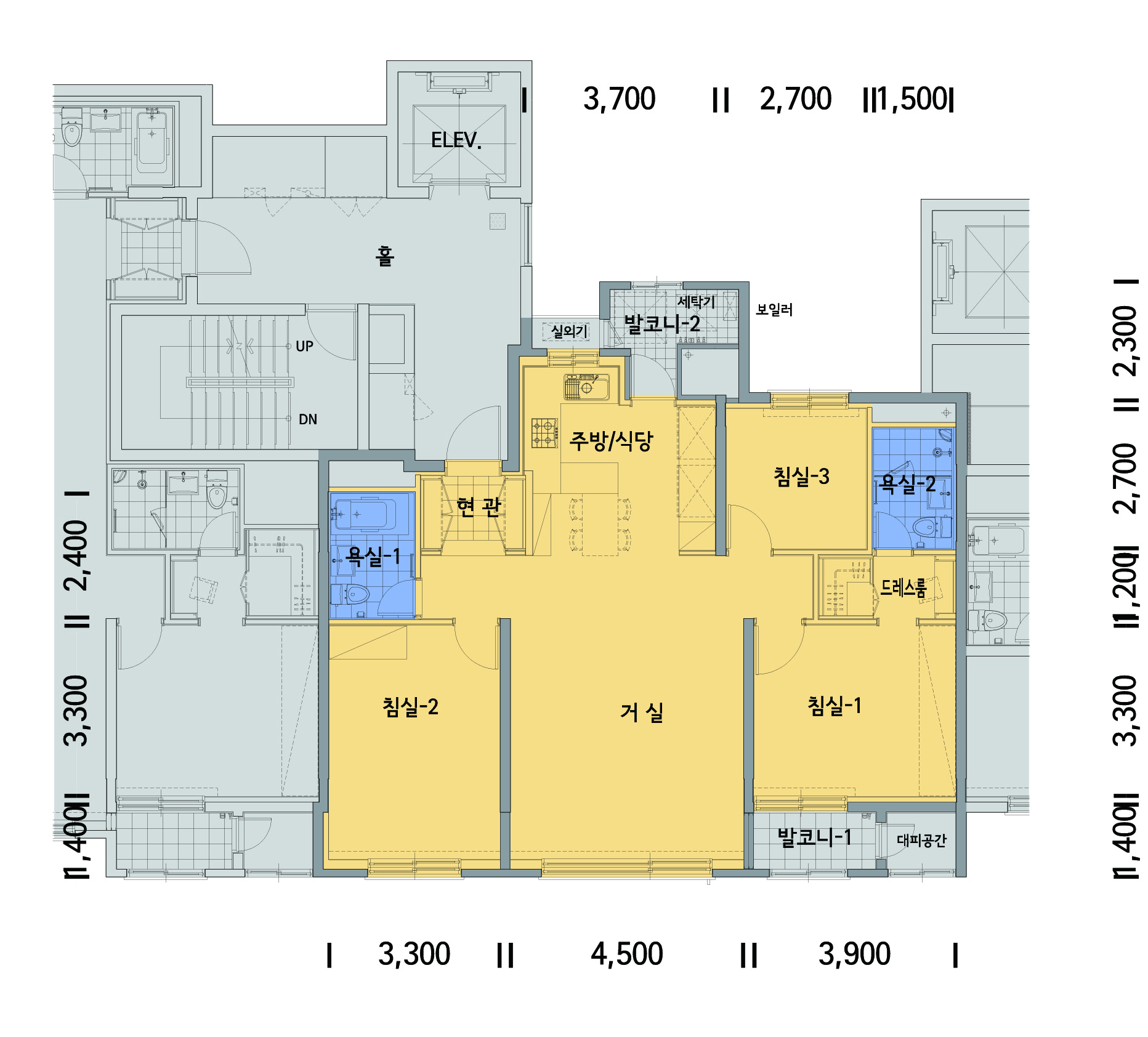 단위세대평면도 이미지