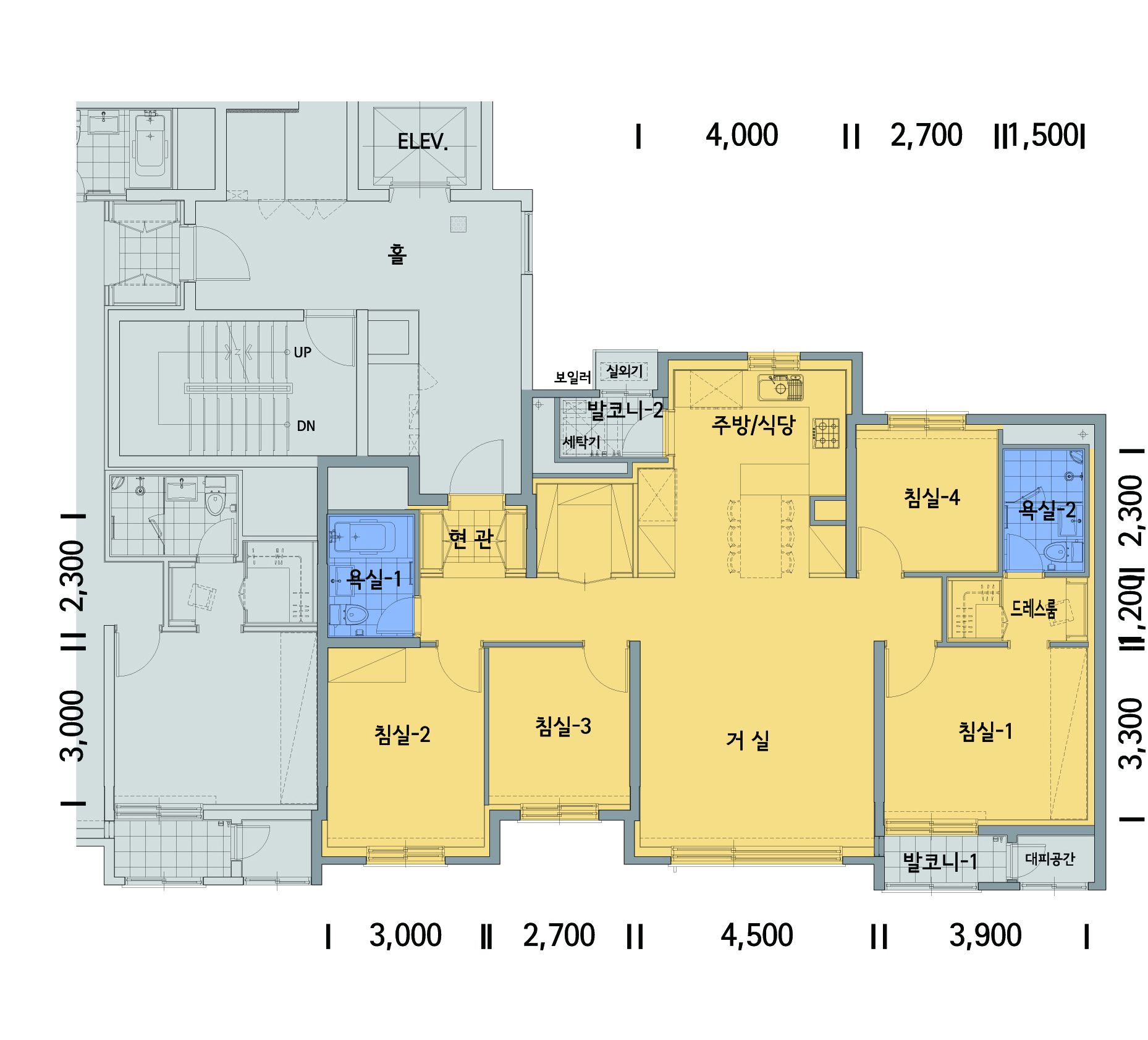 단위세대평면도 이미지